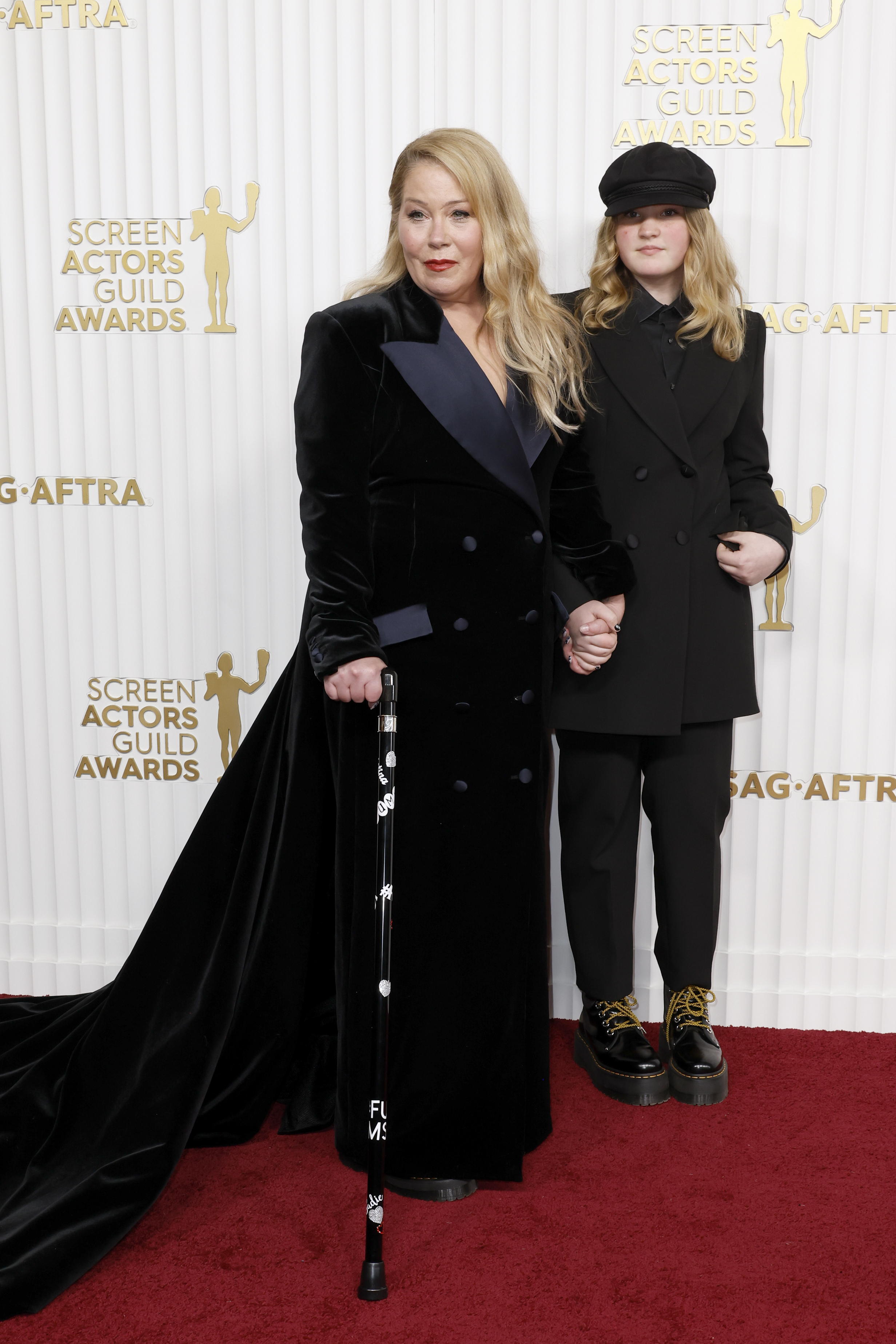 Christina Applegate and Sadie Grace LeNoble attend the 29th Annual Screen Actors Guild Awards on February 26, 2023 in Los Angeles, California | Source: Getty Images