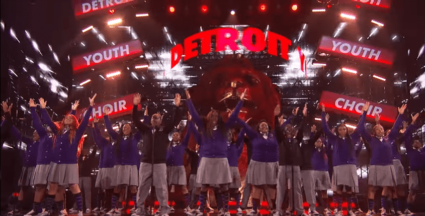 The Detroit Youth Choir conclude their performance on the live quarter-finals night of "America's Got Talent." | Source: YouTube/America's Got Talent