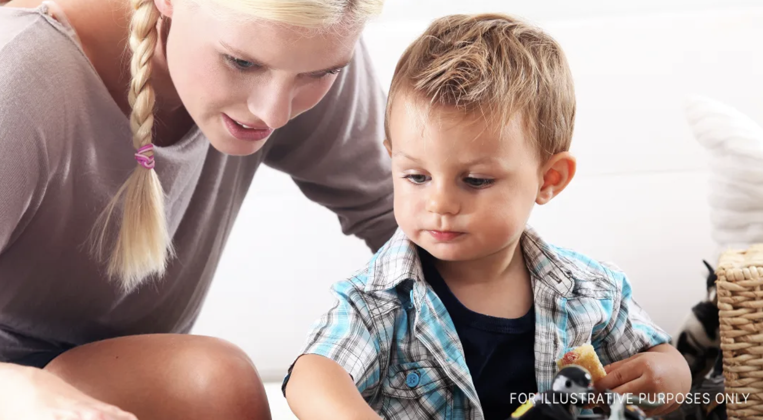 Woman playing with a little boy | Source: Shutterstock