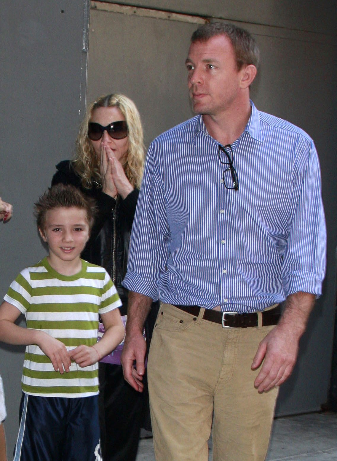 Rocco Ritchie, Madonna and Guy Ritchie at the AMC Loews Lincoln Square Cinema on July 13, 2008 in New York City | Source: Getty Images