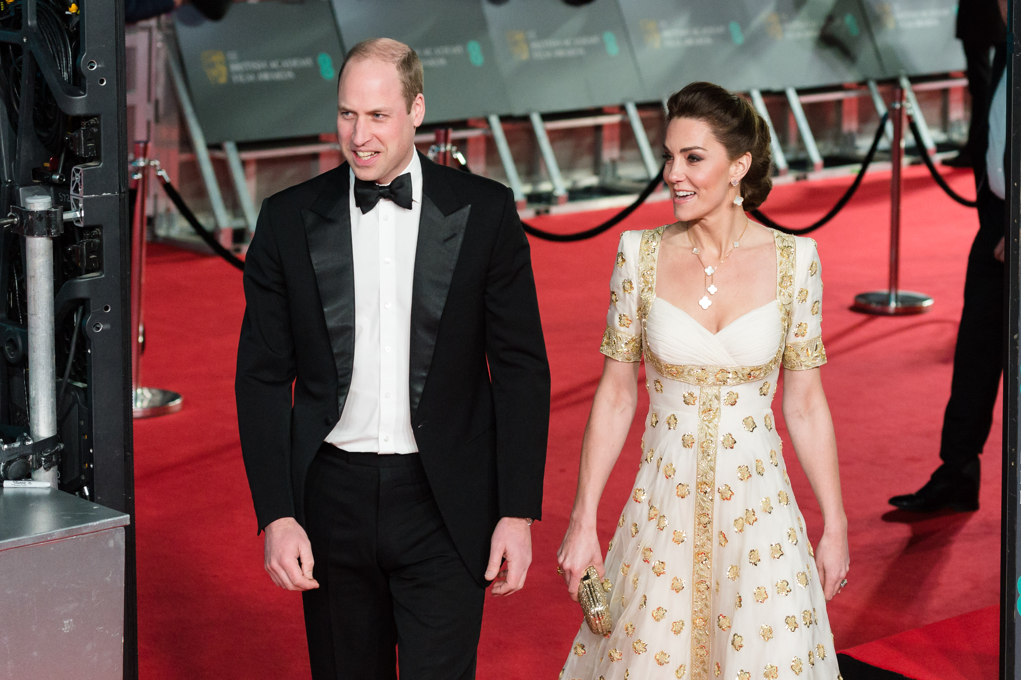 Prince William and Princess Catherine attend the EE British Academy Film Awards ceremony at the Royal Albert Hall on 02 February, 2020, in London, England. | Source: Getty Images