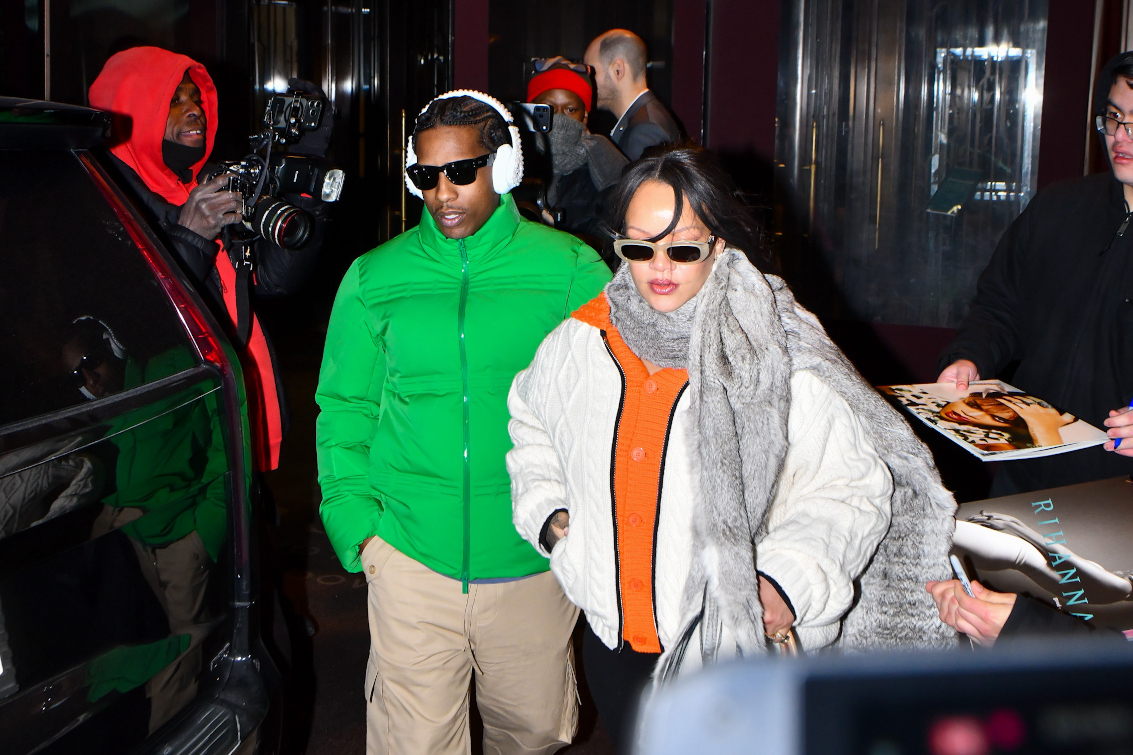 Rihanna and ASAP Rocky in Manhattan on January 20, 2026 in New York City | Source: Getty Images