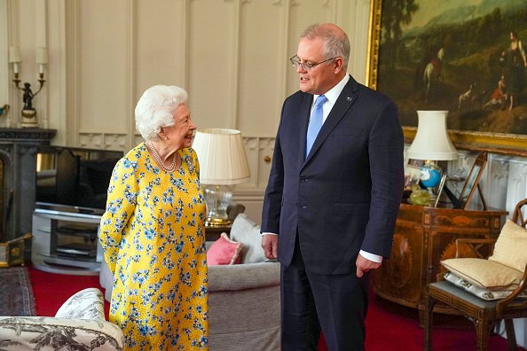 La reine Elizabeth II reçoit le premier ministre australien Scott Morrison. | Photo Getty Images