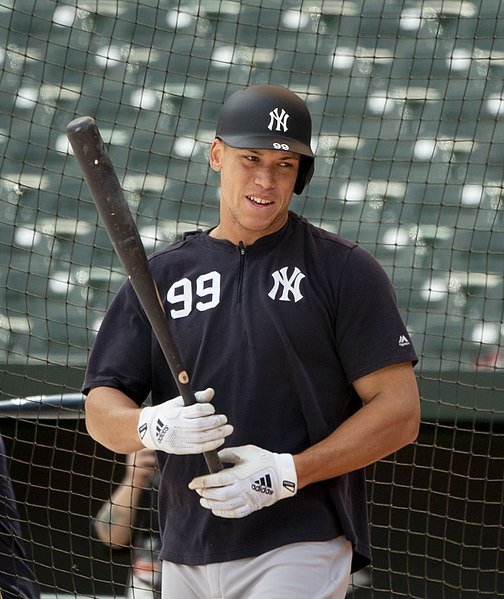 Aaron Judge during batting practice prior to a game against the Baltimore Orioles at Oriole Park at Camden Yards in Baltimore, Maryland, on April 4, 2019. | Source: Wikimedia Commons