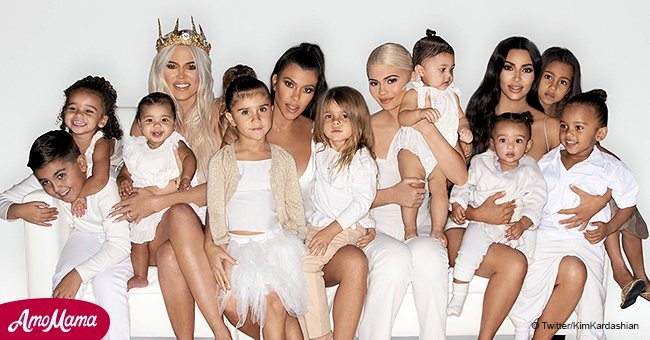 Kardashians reveal new all-white Christmas card, but a lot of family members are missing