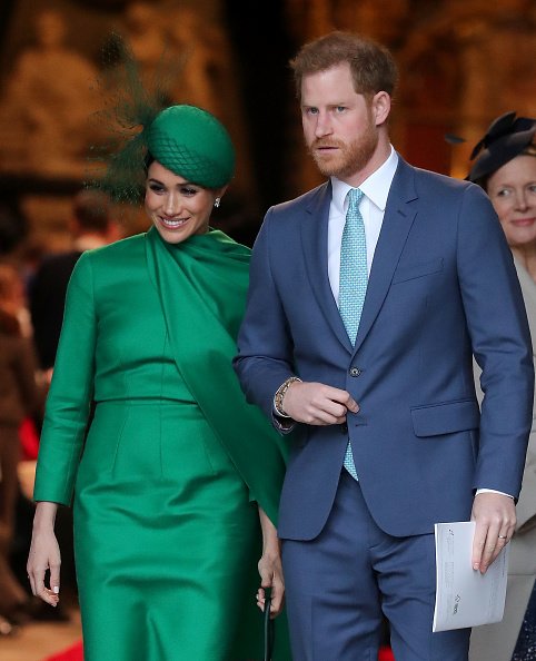 El príncipe Harry y Meghan Markle en el Servicio del Día de la Commonwealth 2020, el 9 de marzo de 2020. | Foto: Getty Images