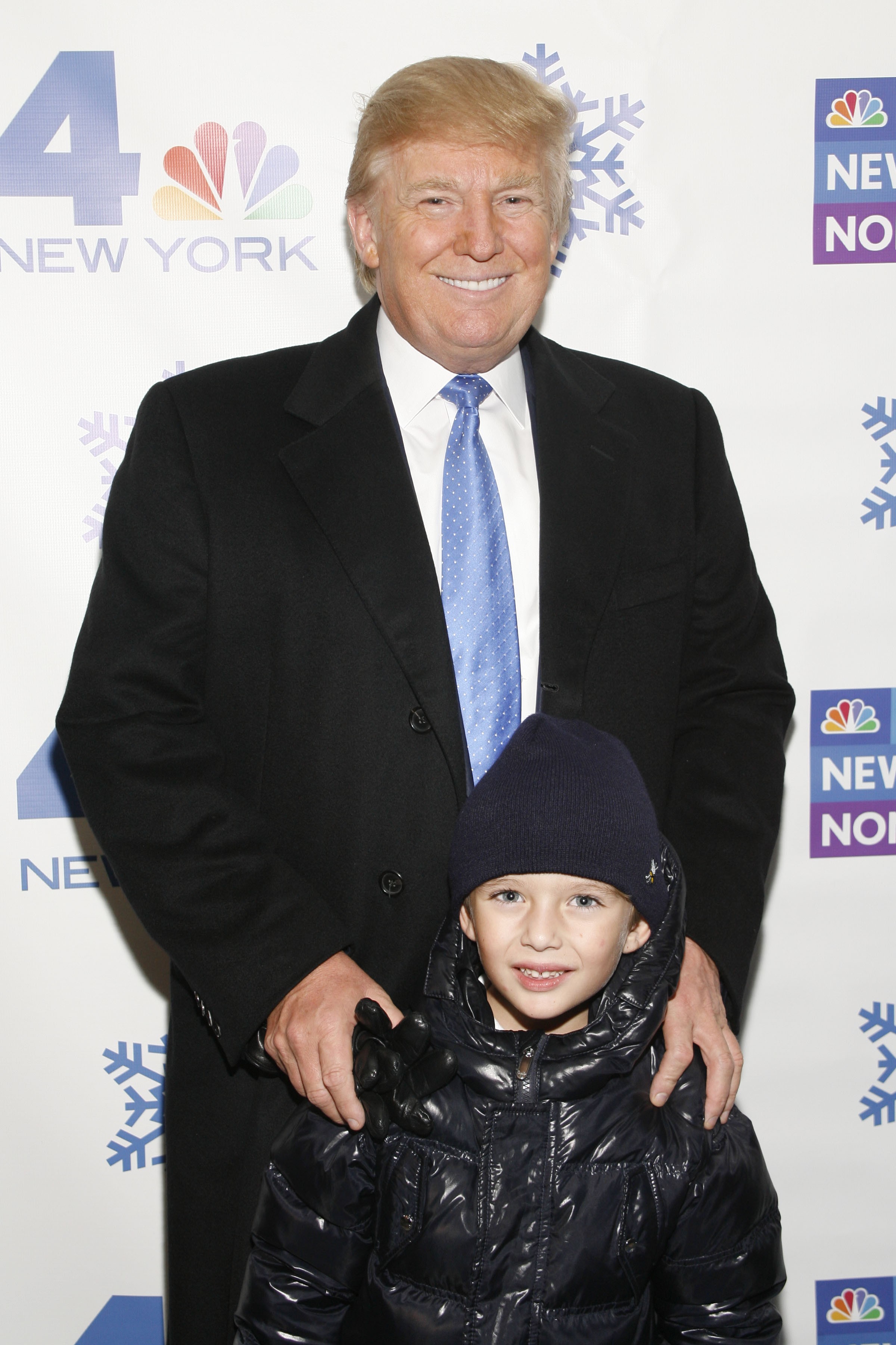 Donald and Barron Trump at the Rockefeller Center Christmas Tree Lighting Party on November 30, 2010, in New York City. | Source: Getty Images