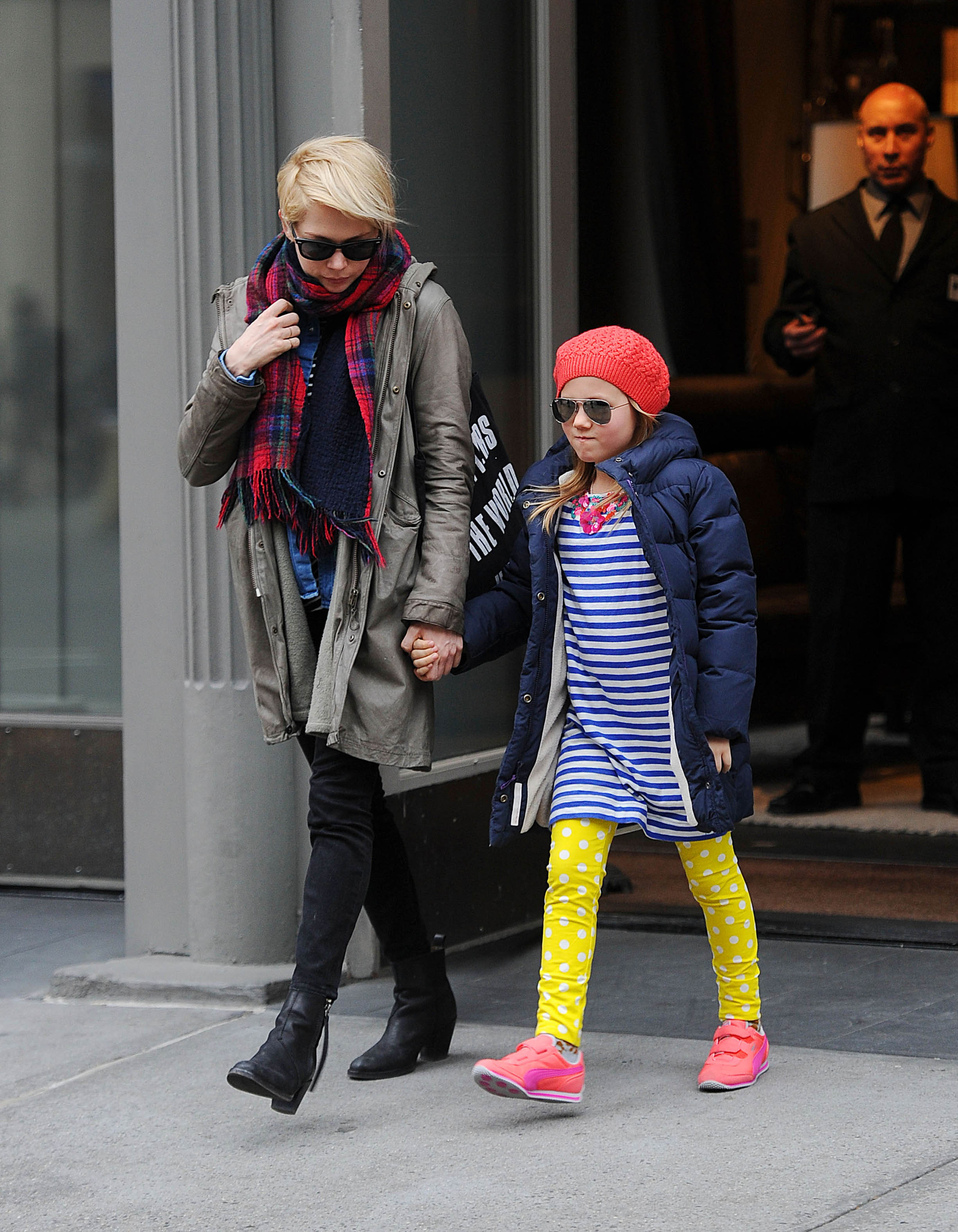 Michelle Williams and Matilda Ledger as seen on March 6, 2013 in New York City | Source: Getty Images