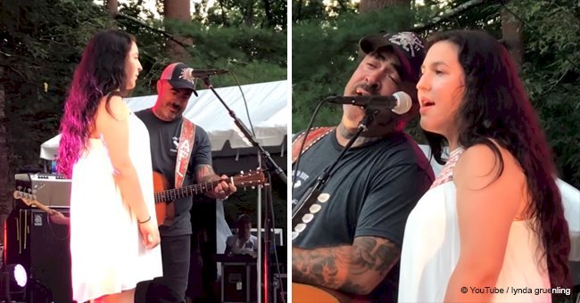 Aaron Lewis' gorgeous daughter sings with famous dad in amazing duet