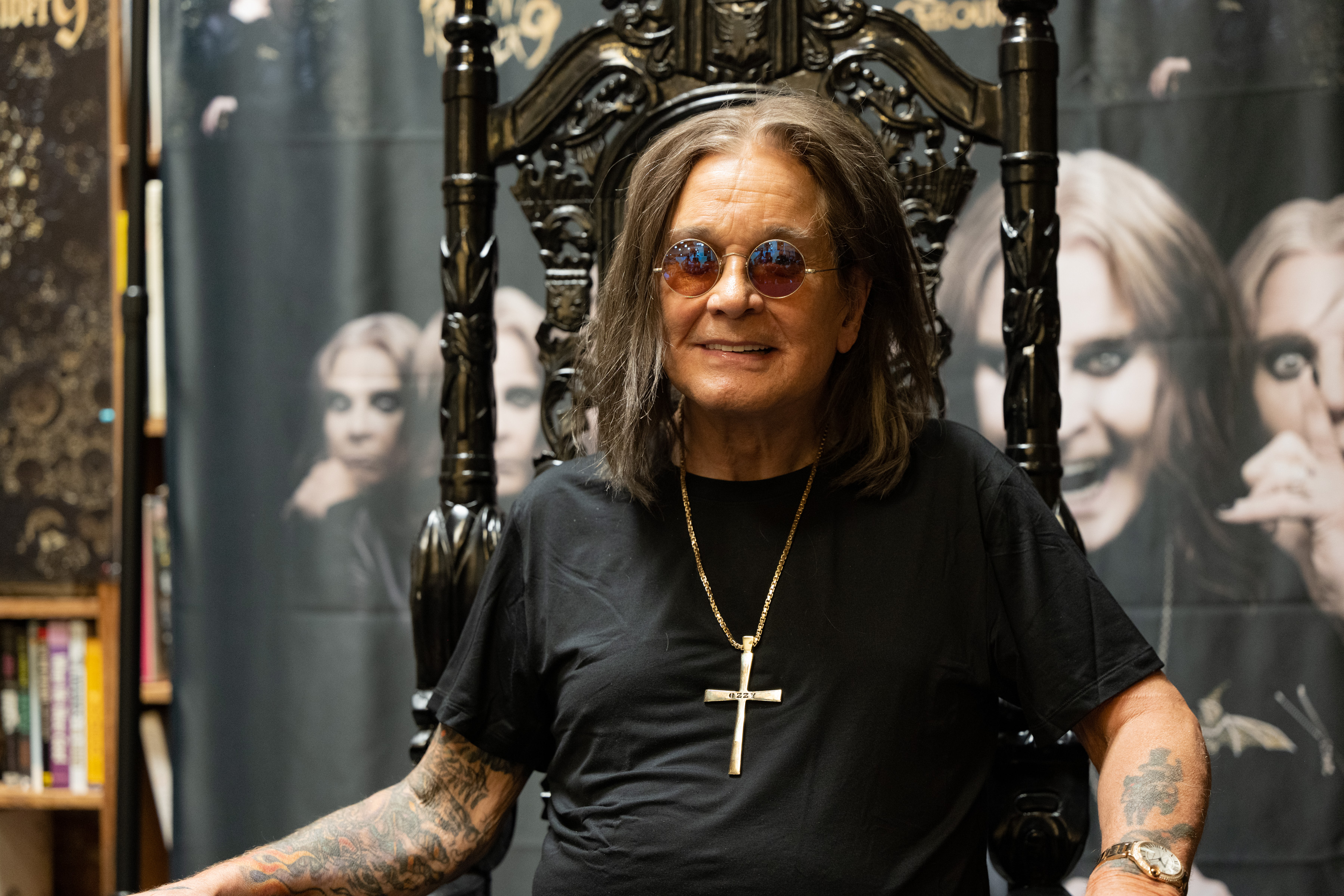 Musician Ozzy Osbourne signs copies of his album "Patient Number 9" at Fingerprints Music on September 10, 2022, in Long Beach, California | Source: Getty Images
