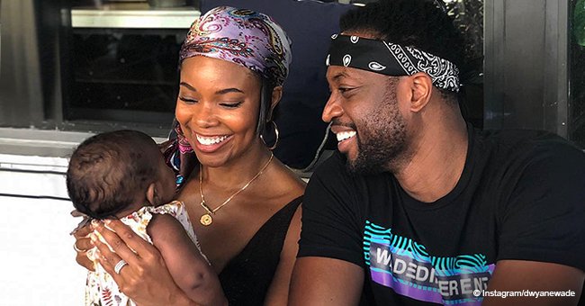Dwyane Wade Melts Hearts with Sweet Photos of Wife Gabrielle & Baby Kaavia in Matching Outfits