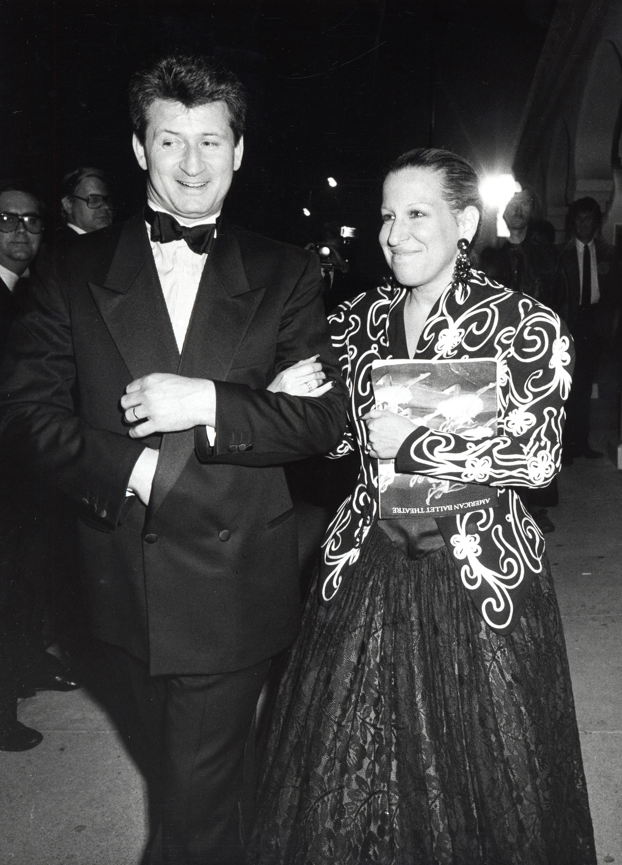 Martin von Haselberg and Bette Midler at Bette Midler's American Ballet Theater opening performance, March 24, 1986 | Source: Getty Images