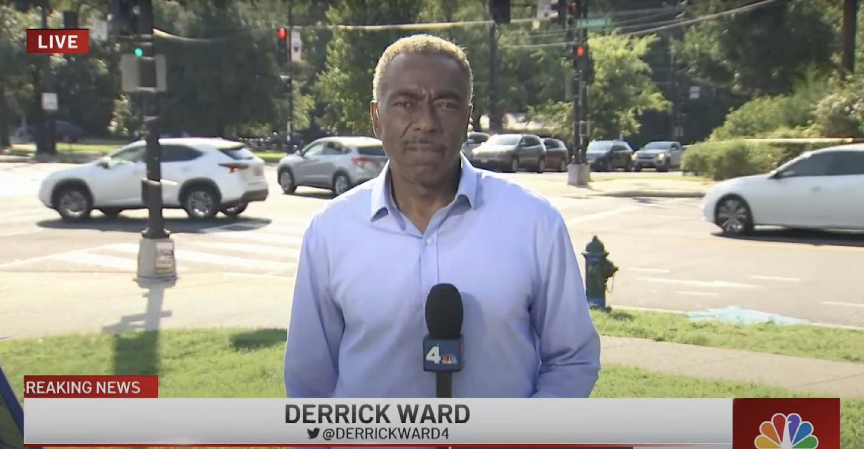 Derrick Ward is seen in a video dated August 25, 2022 | Source: YouTube/nbcwashington