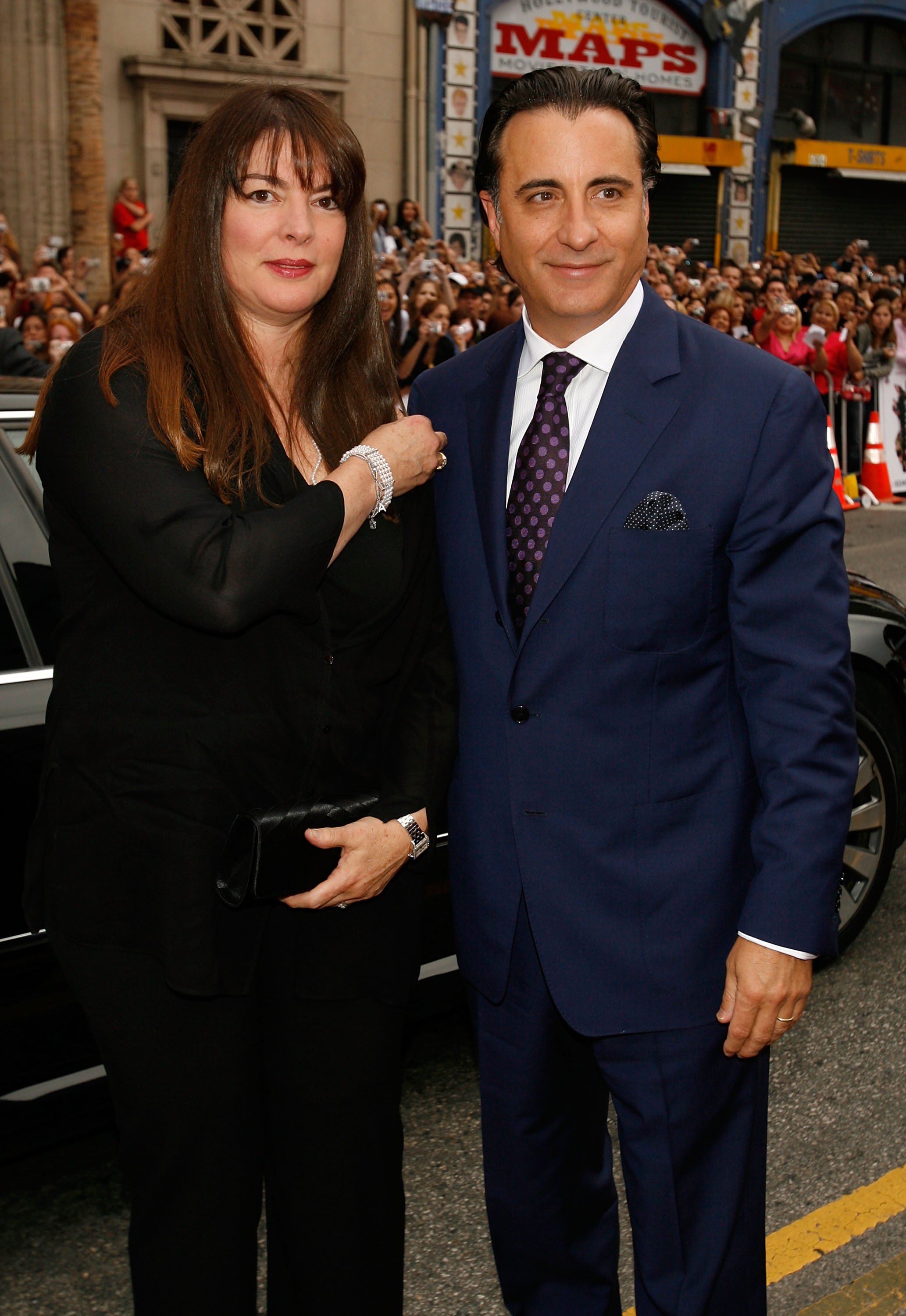 Actor Andy Garcia  and wife Marivi Lorido Garcia arrive at the Warner Bros. premiere of the film "Ocean's 13" at Grauman's Chinese Theater on June 5, 2007 in Hollywood, California | Source: Getty Images