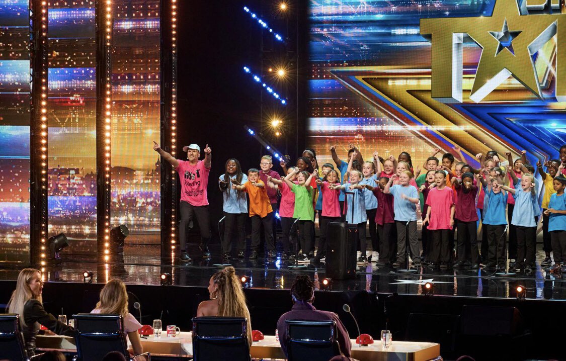 Braunstone Community Primary School during their "Britain's Got Talent" audition on 4 April 2026. | Source: X/braunstone_cps