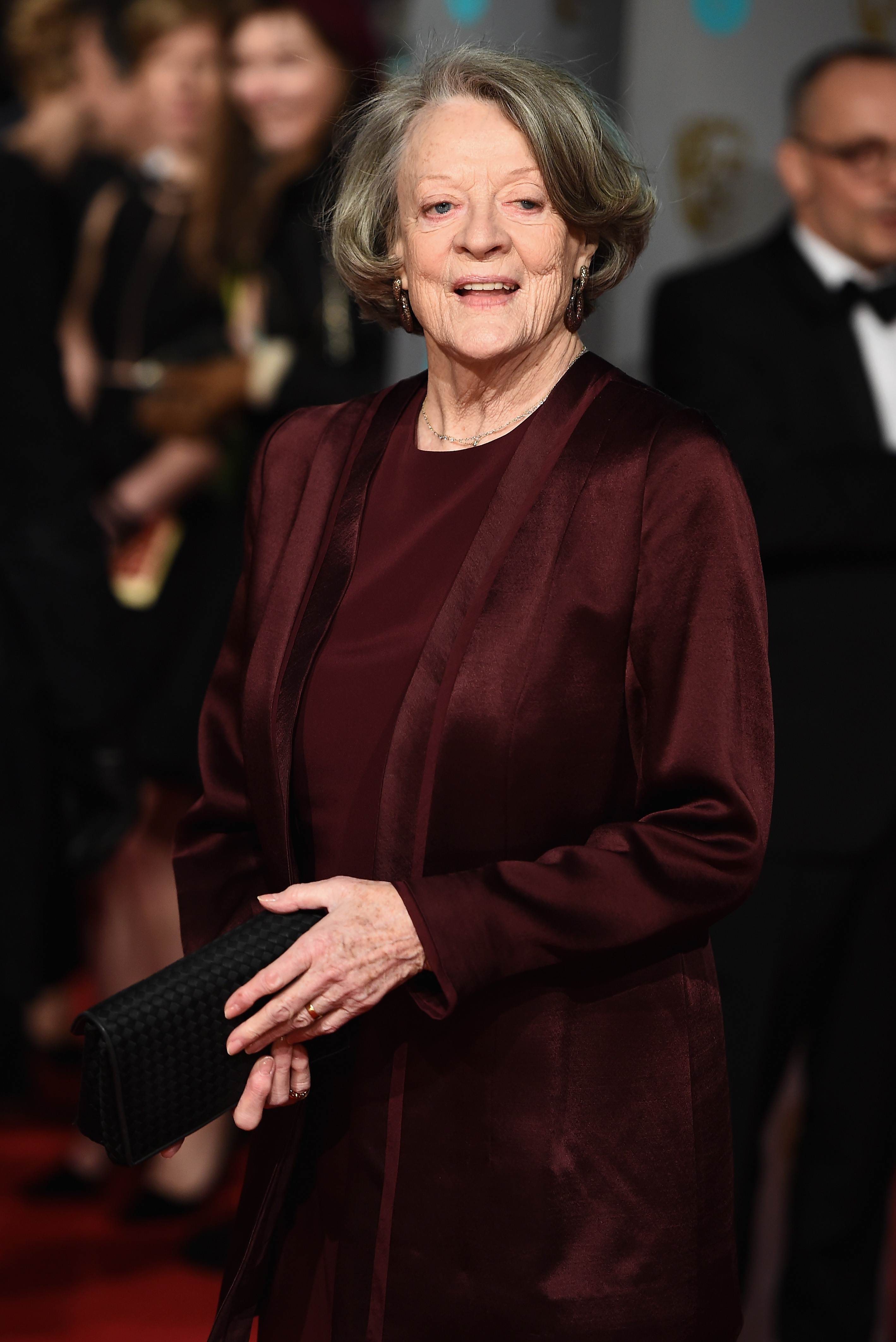 Maggie Smith attends the EE British Academy Film Awards on February 14, 2016, in London, England. | Source: Getty Images