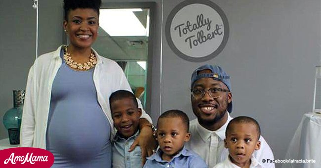 Mother of twins gave birth to triplets