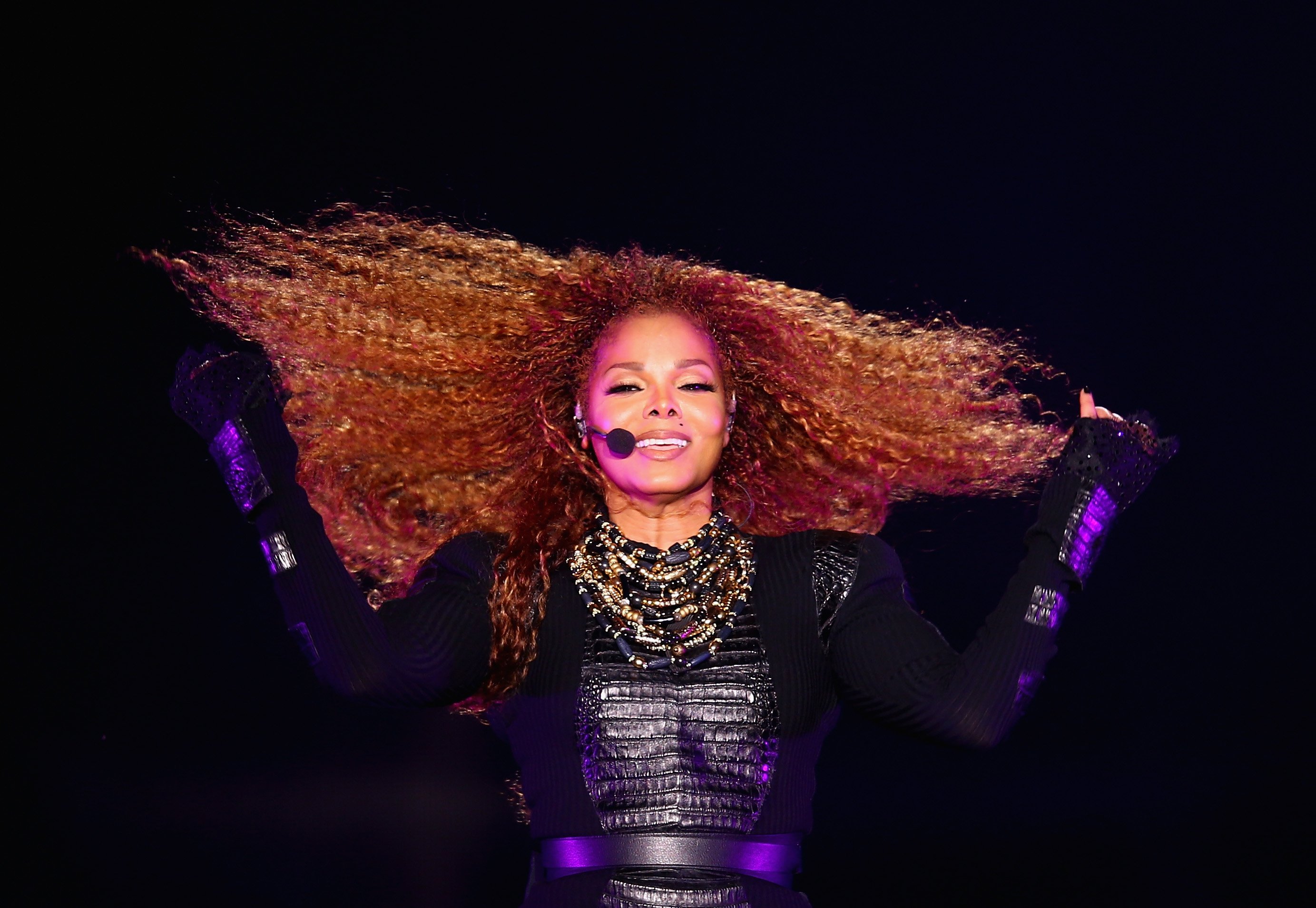 Janet Jackson performs after the Dubai World Cup at the Meydan Racecourse on March 26, 2016 | Photo: Getty Images