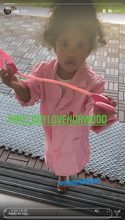 Ray J's daughter dressed in a doctor costume | Photo: Instagram.com/rayj