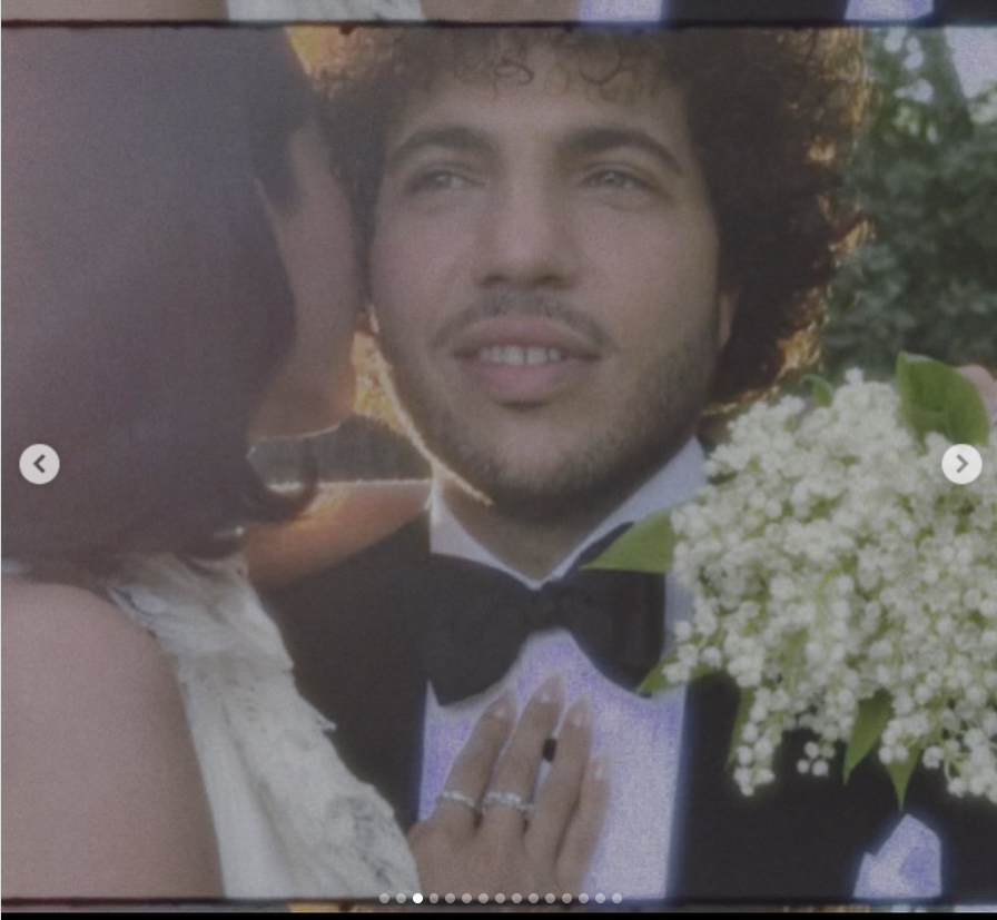 Selena Gomez and Benny Blanco on their wedding day, from a post dated September 28, 2205 | Source: Instagram/selenagomez