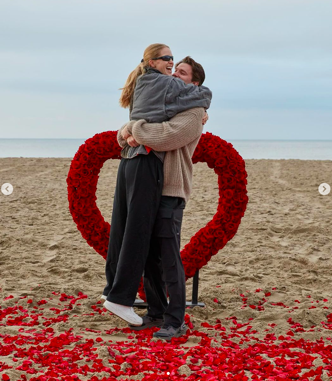 Abby Champion and Patrick Schwarzenegger on their engagement day posted on December 26, 2023 | Source: Instagram/patrickschwarzenegger