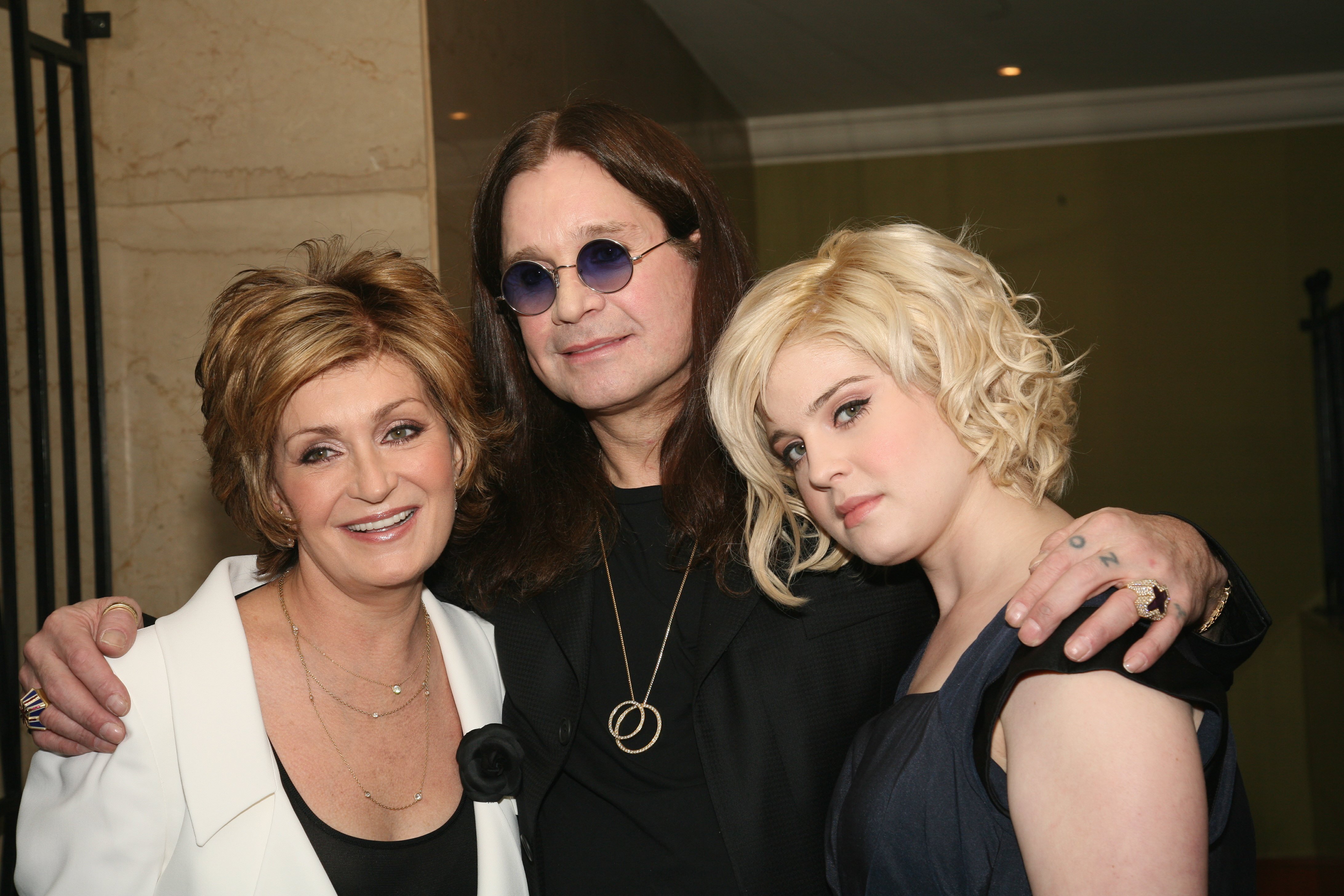 Sharon, Ozzy and Kelly Osbourne in United Kingdom on June 16. | Source: Getty Images