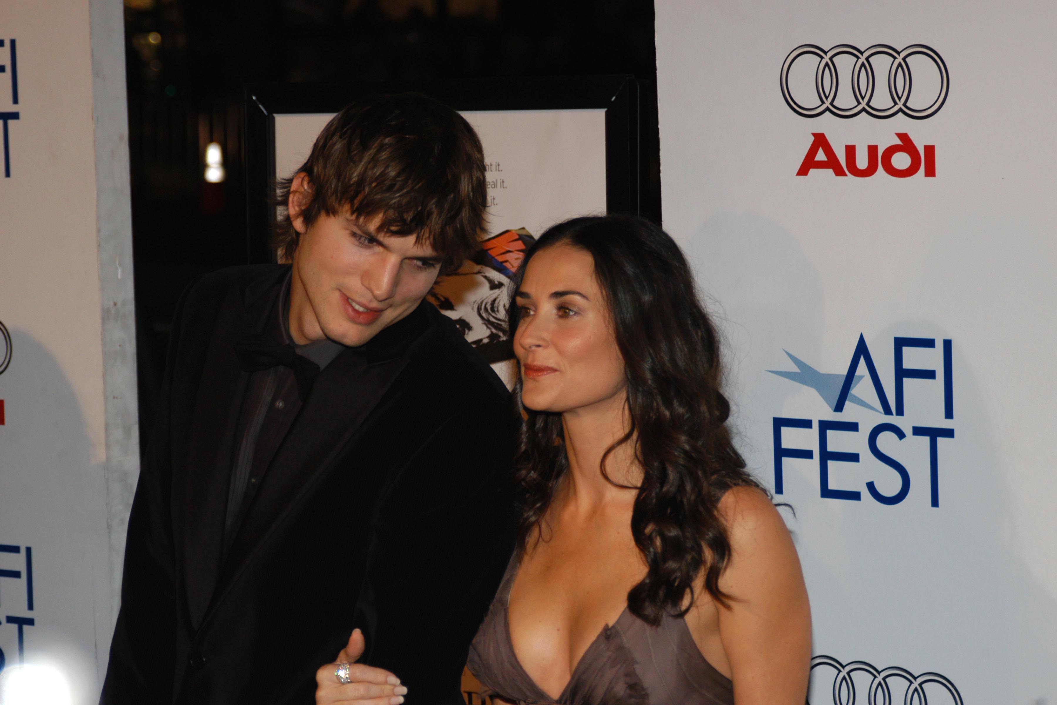 Ashton Kutcher and Demi Moore attend AFI Fest 2006 Host Gala and Premiere of Emilio Estevez's "Bobby" at Grauman's Chinese Theater on November 1, 2006 in Hollywood California | Source: Getty Images