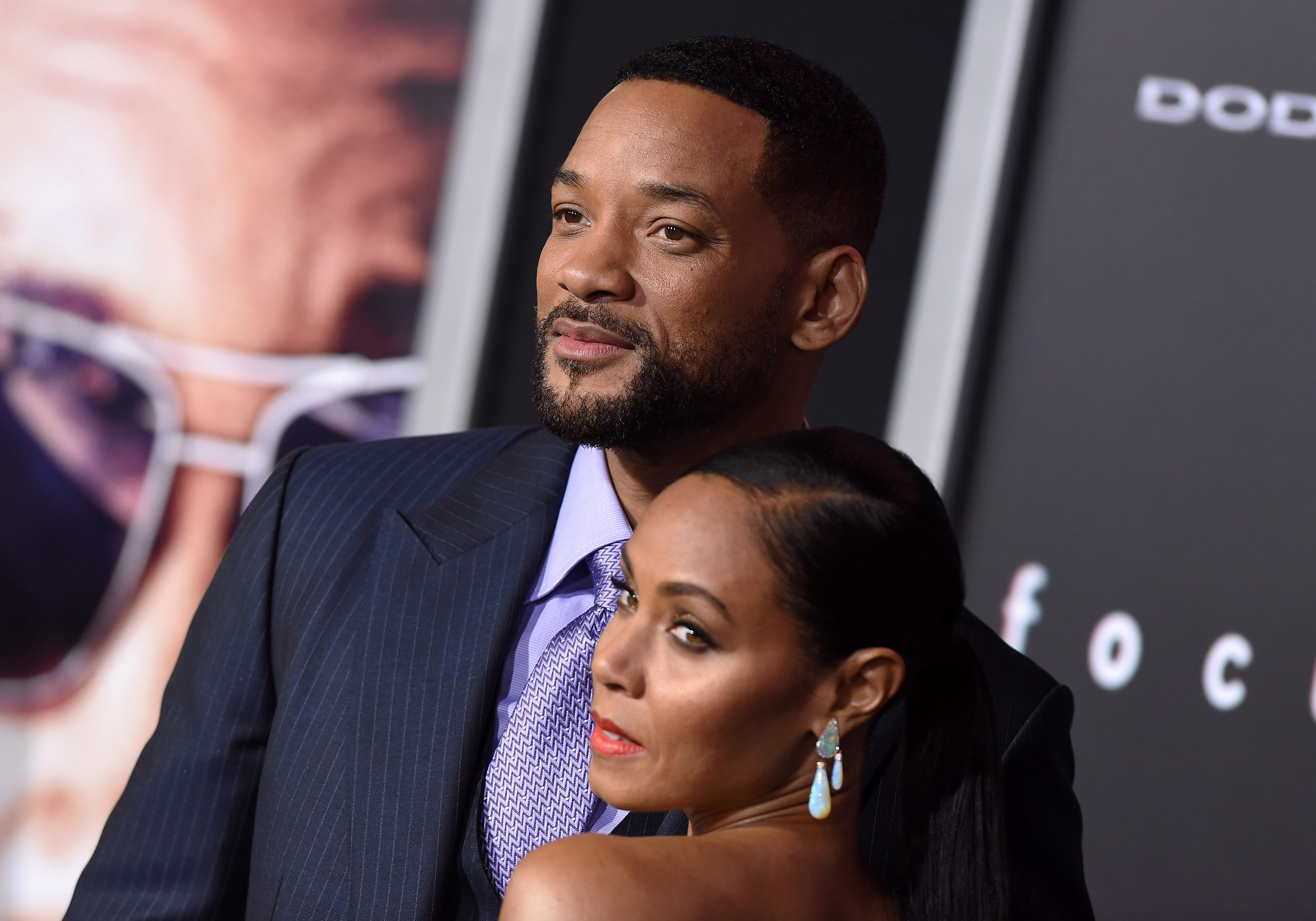 Will Smith and Jada Pinkett Smith at the L Premiere of "Focus" in Hollywood, California on February 24, 2015 | Source: Getty Images