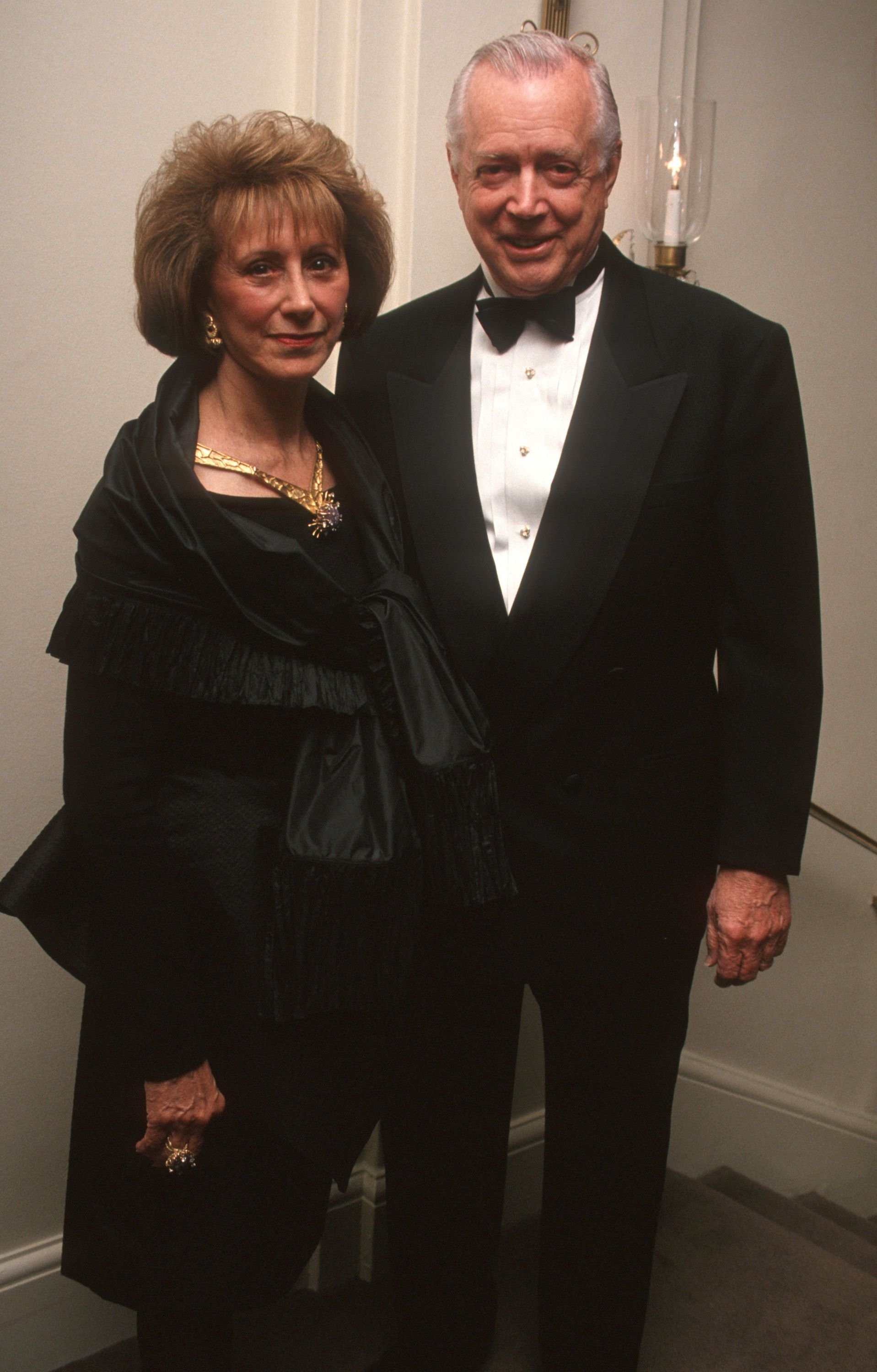 Ruth Downs and Hugh Downs at the CASA Honors James Burke and Daniel Burke benefit in New York | Source: Getty Images
