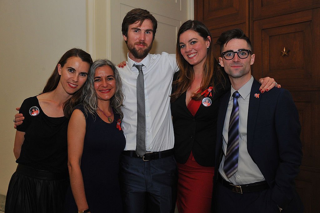 Naomi deLuce Wilding, Tarquin Wilding, Eliza Carson et Quinn Tivey en 2015. I Image: Getty Images. Naomi deLuce Wilding, Tarquin Wilding, Eliza Carson et Quinn Tivey en 2015. I Image: Getty Images.