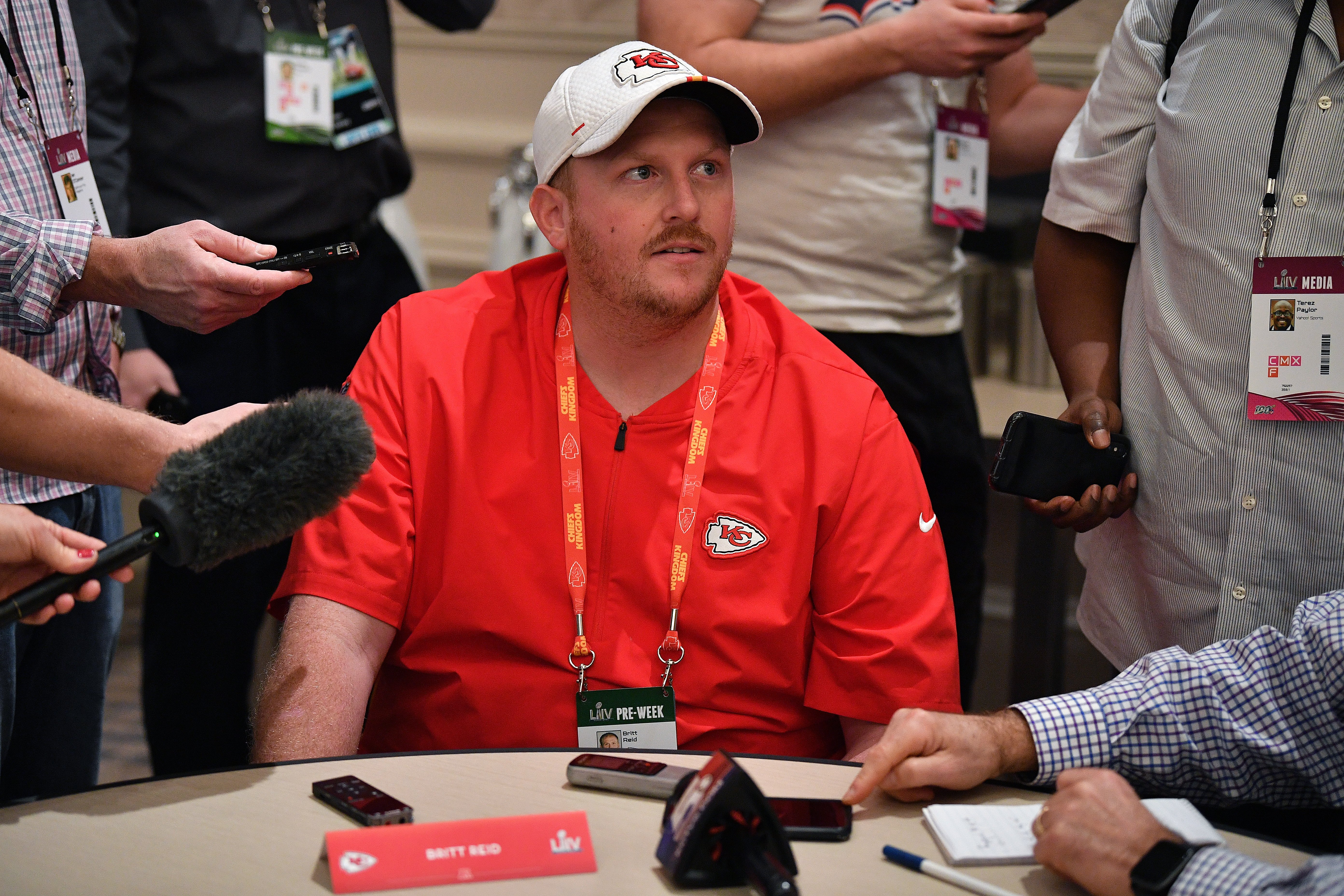 Britt Reid during an interview with the press | Photo: Getty Images