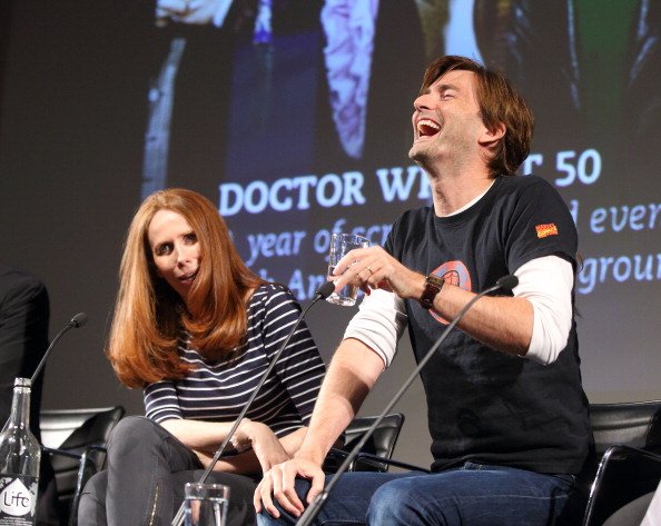 Catherine Tate and David Tennant celebrating 50 years of Doctor at BFI Southbank on September 29, 2013 in London. | Source: Getty Images