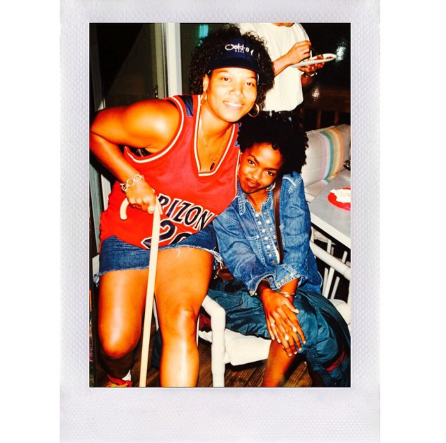 Queen Latifah and Lauryn Hill pictured together in a rare behind-the-scenes moment. | Source: Instagram/queenlatifah