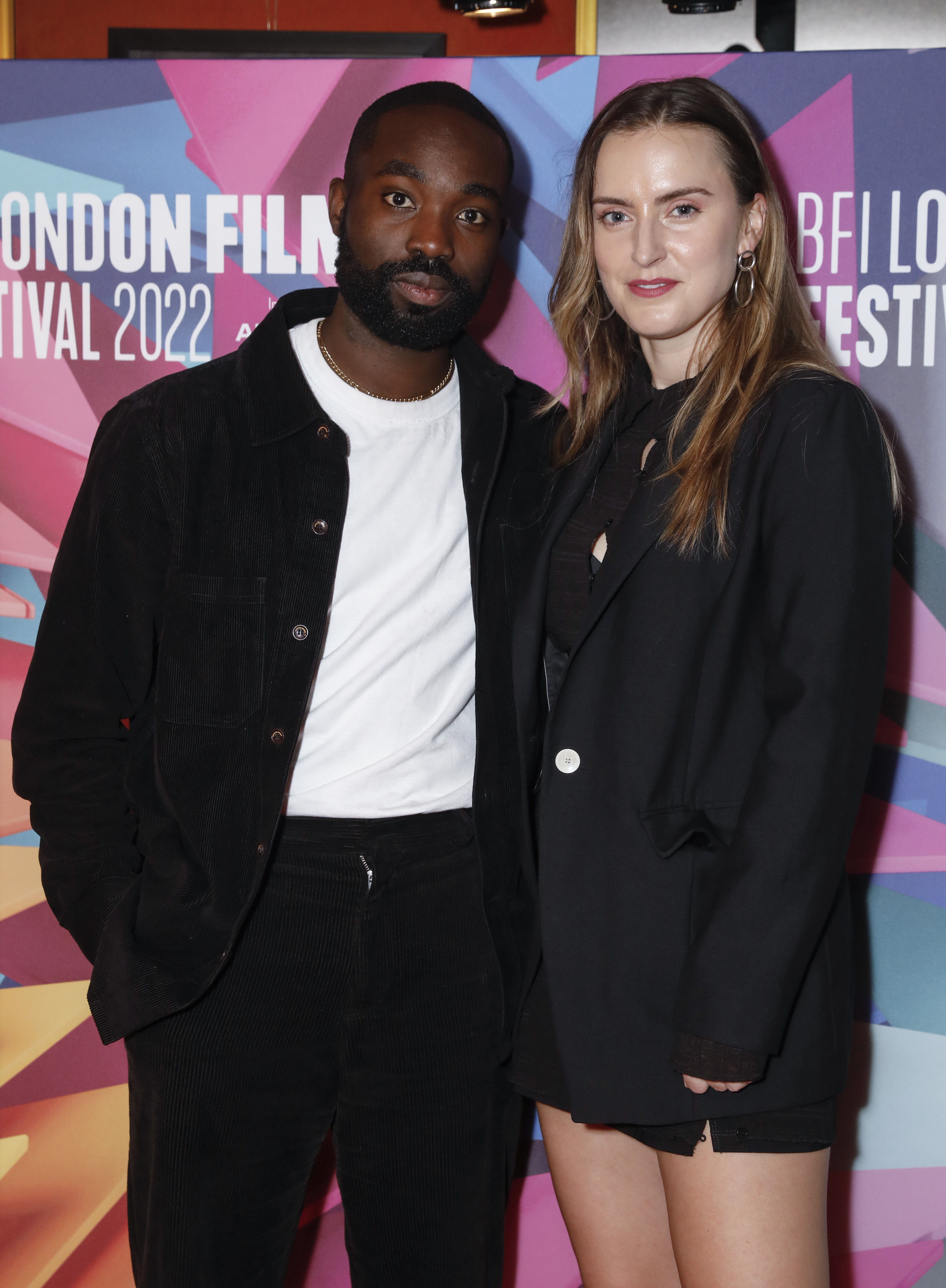 Paapa Essiedu and Rosa Robson pose at the "She Is Love" world premiere during the 66th BFI London Film Festival at The Curzon Mayfair on October 14, 2022, in London, England | Source: Getty Images