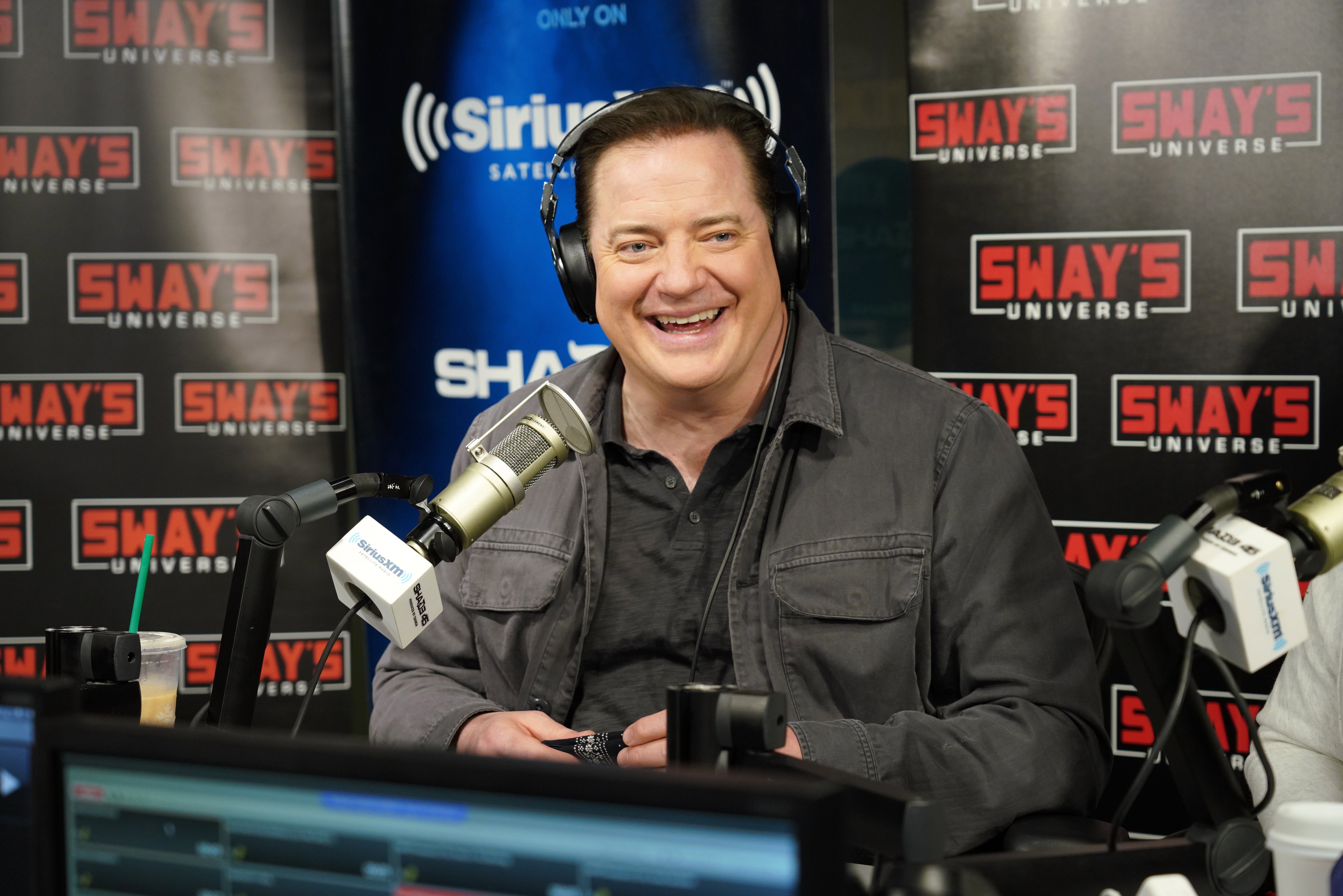 Brendan Fraser visits 'Sway in the Morning' with Sway Calloway on Eminem's Shade 45 at the SiriusXM Studios on April 18, 2019 | Photo: Getty Images