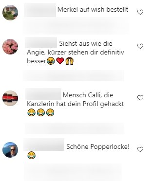Screenshot des Kommentarbereichs unter dem Foto von Reiner Calmund | Quelle: Instagram/rcalmund
