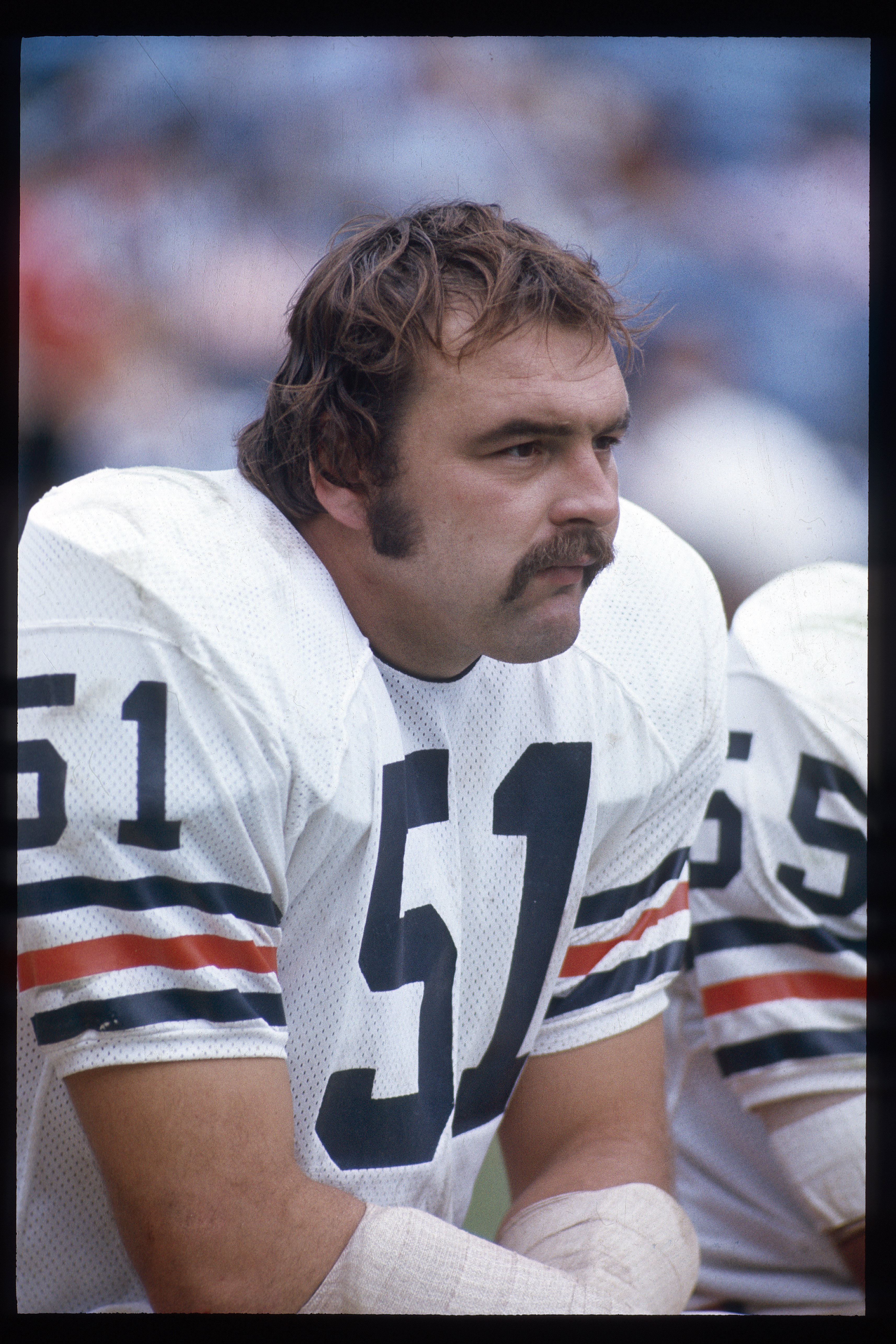Dick Butkus during NFL football game at Lambeau frield on January 1, 1965 in Green Bay, Wisconsin. | Sources: Getty Images