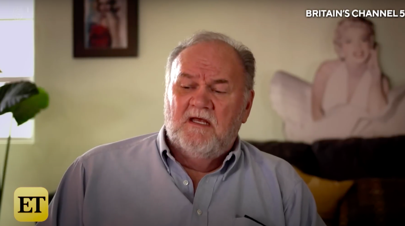 Thomas Markle speaking in a past interview, posted on January 23, 2020 | Source: YouTube/Entertainment Tonight