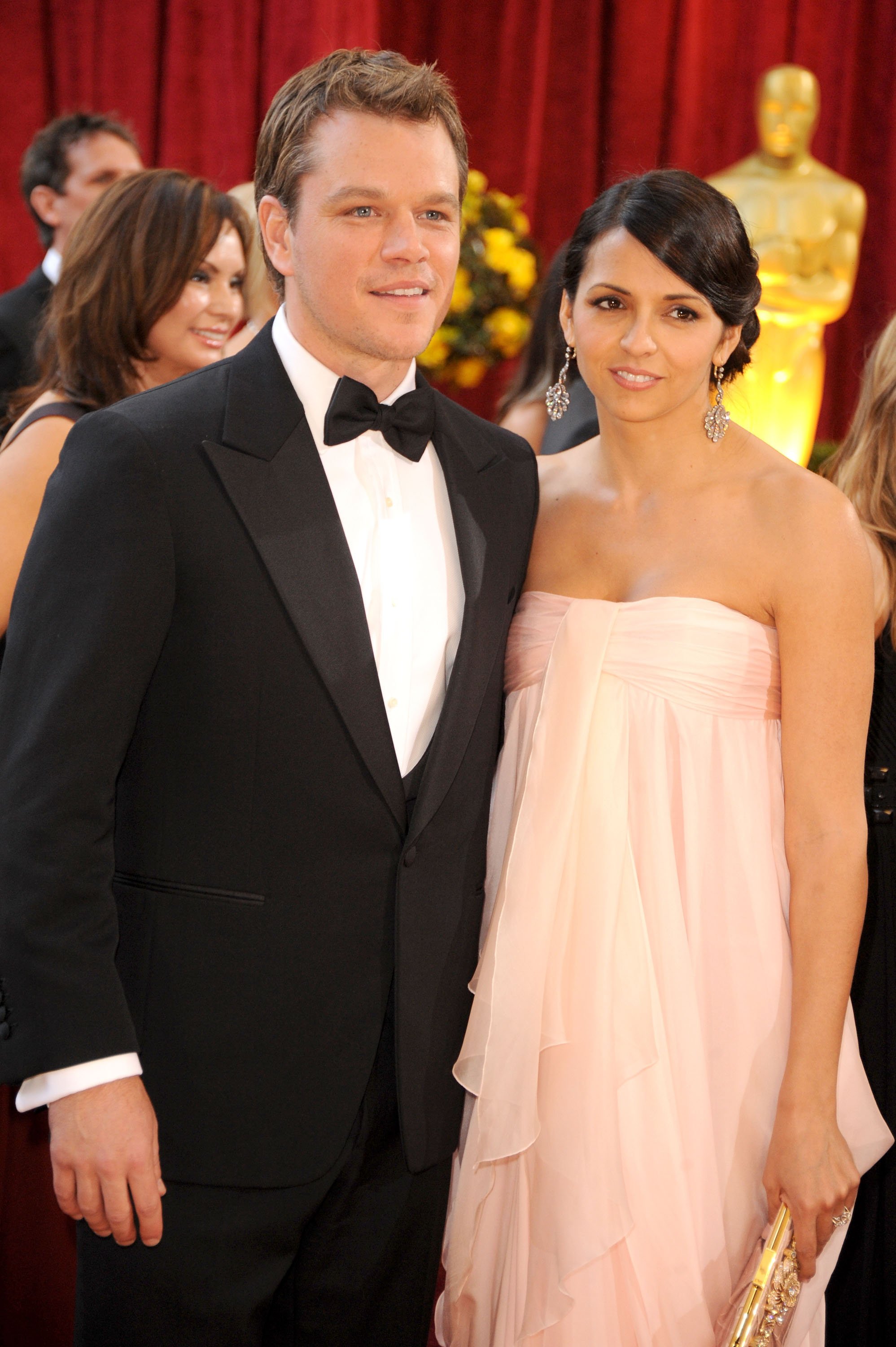 Matt Damon and wife Luciana Damon arrives at the 82nd Annual Academy Awards held at Kodak Theatre on March 7, 2010 in Hollywood, California | Source: Getty Images