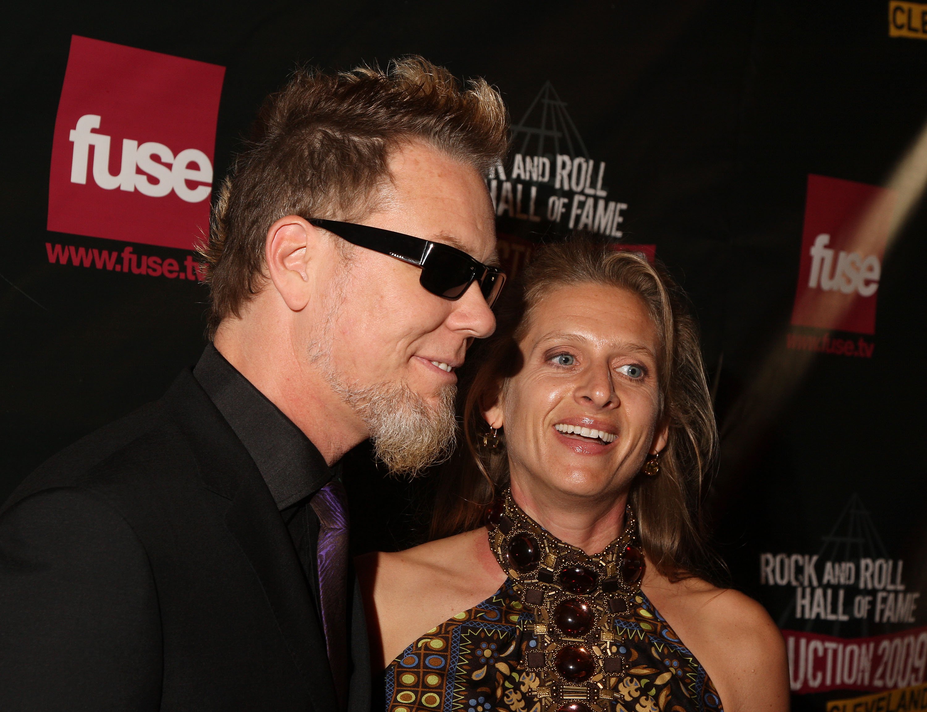 James Hetfield and his wife Francesca Hetfield attend the 24th Annual Rock and Roll Hall of Fame Induction Ceremony at Public Hall on April 4, 2009, in Cleveland, Ohio. | Source: Getty Images