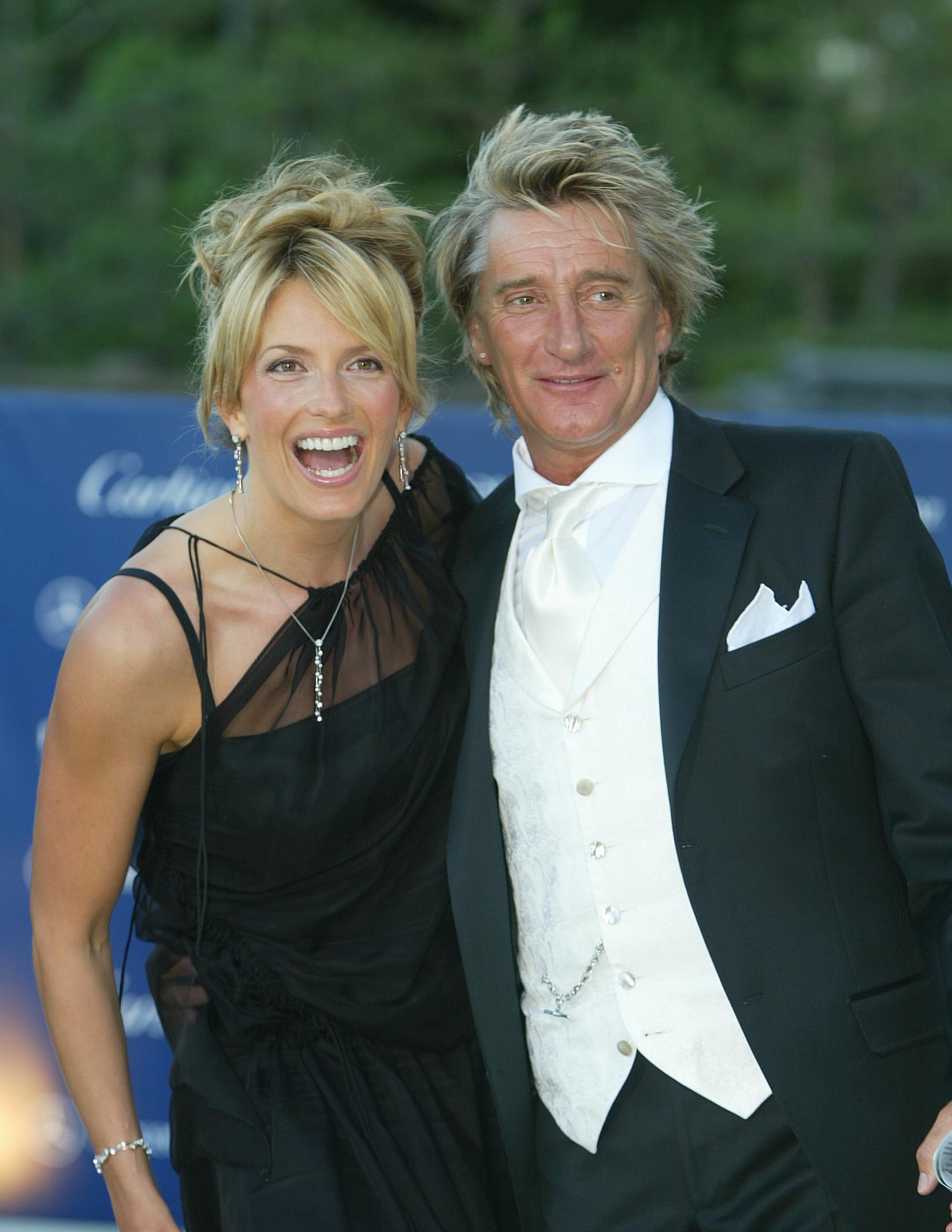 Penny Lancaster with Rod Stewart in Monaco in 2003 | Source: Getty Images