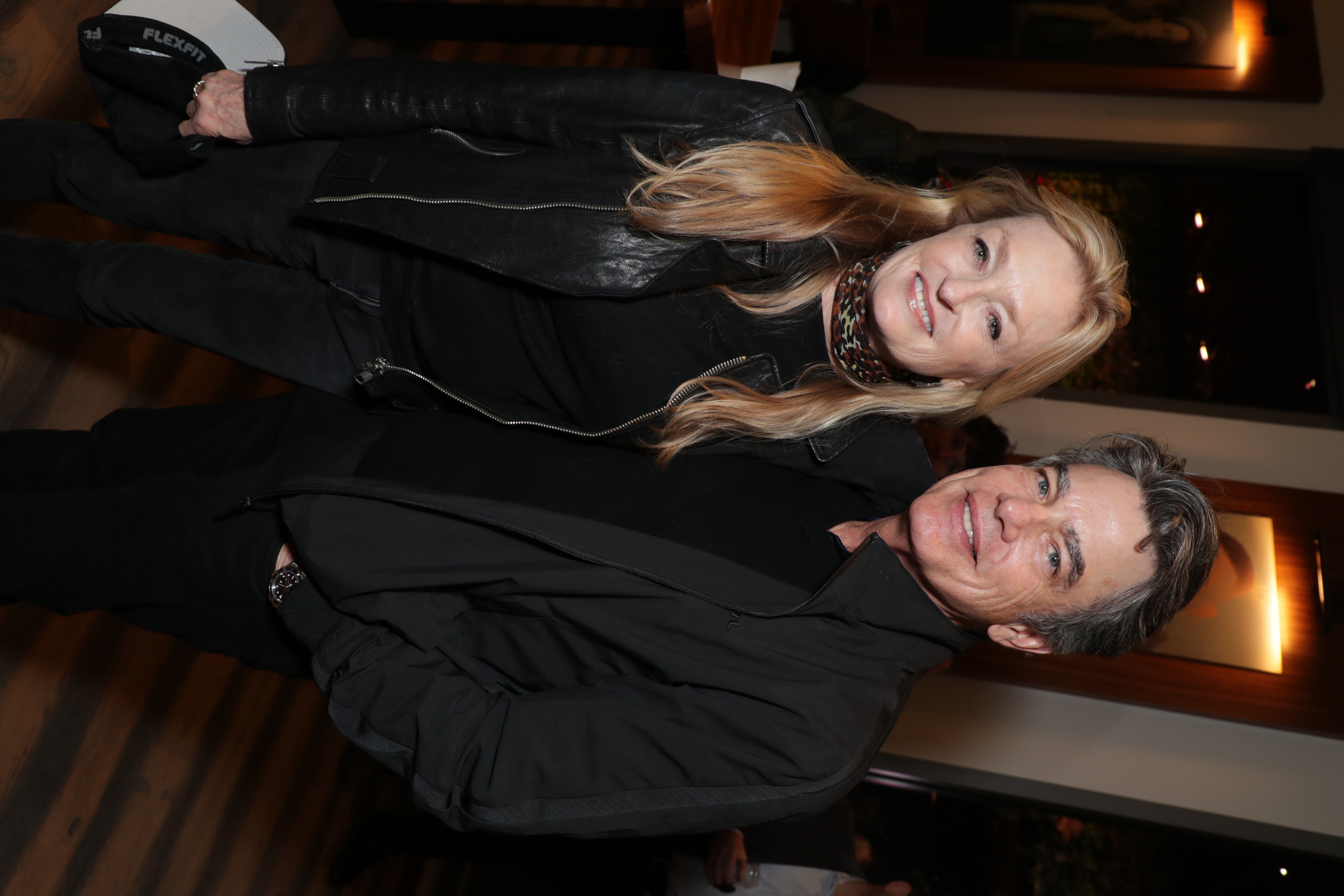 Paula Harwood and Peter Gallagher at Netflix's special screening of Grace and Frankie Season 5 on January 16, 2019, in Los Angeles, California. | Source: Getty Images