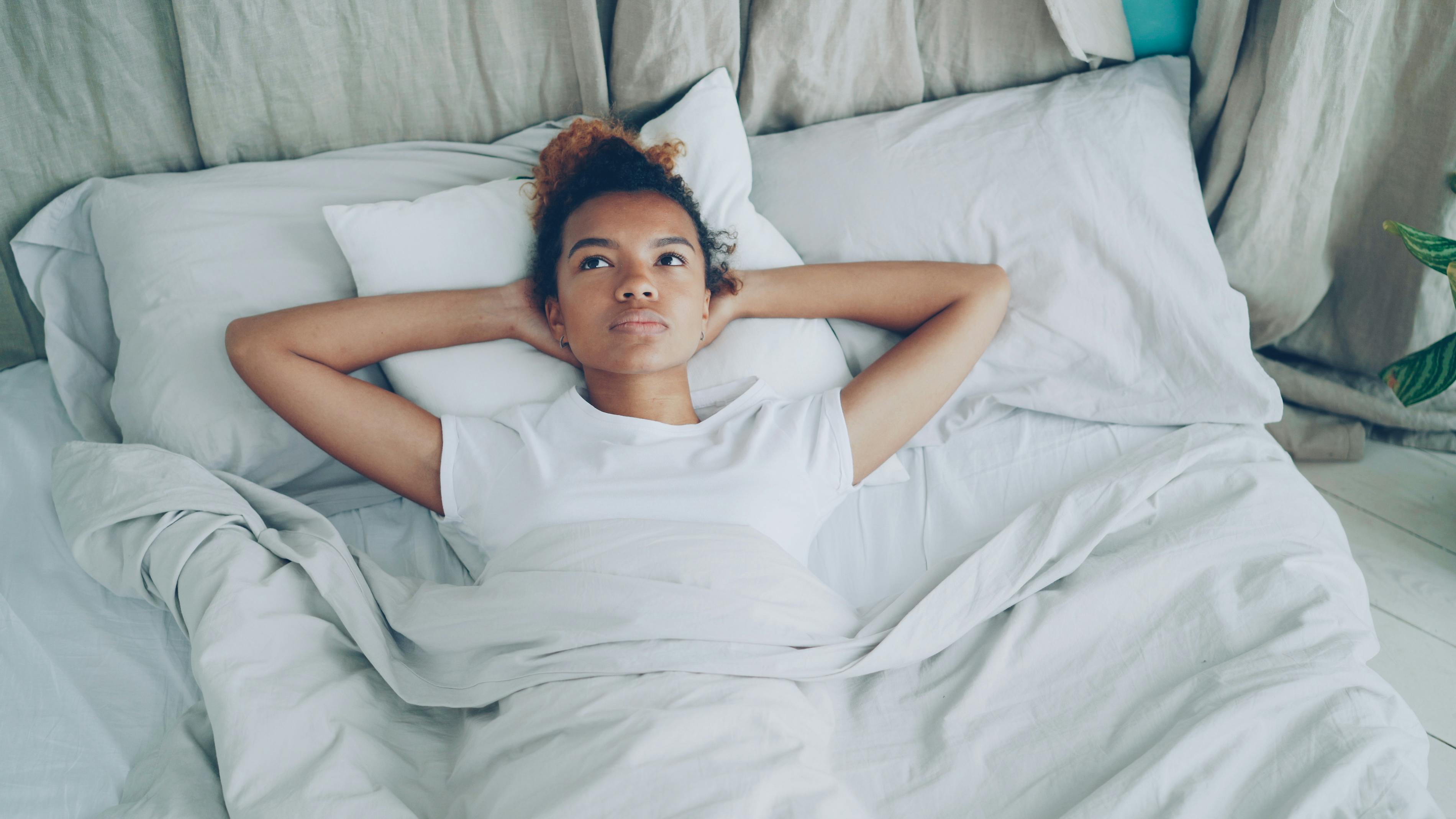 Racing thoughts can keep people awake later than intended. | Source: Pexels