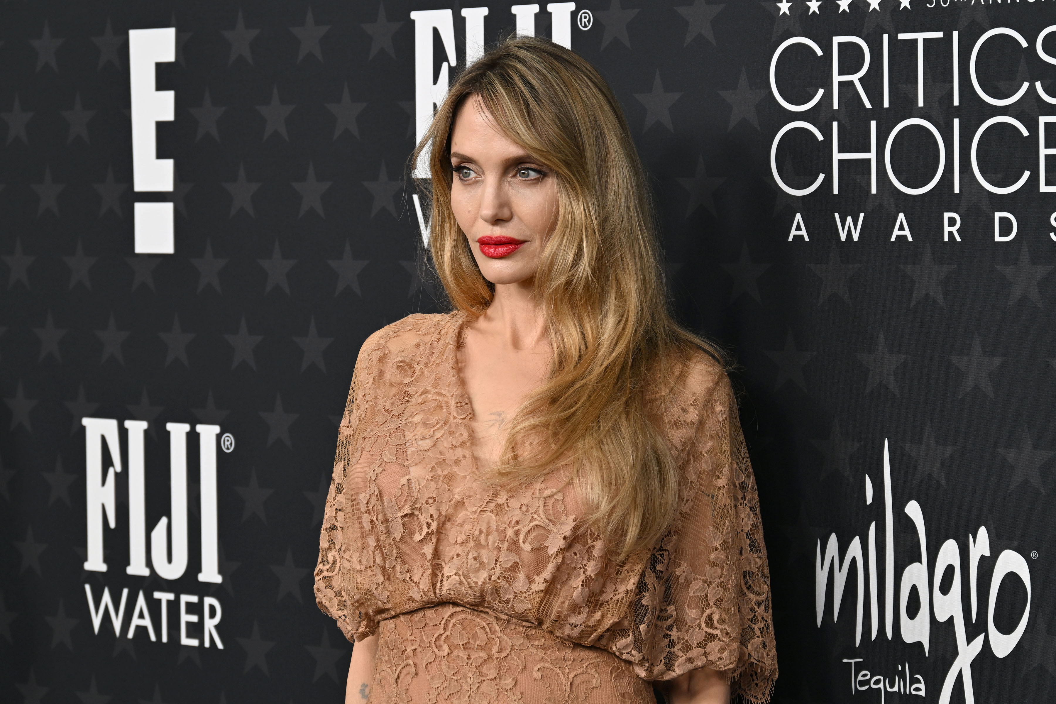 Angelina Jolie attends the 30th Annual Critics Choice Awards at Barker Hangar on February 07, 2025, in Santa Monica, California. | Source: Getty Images