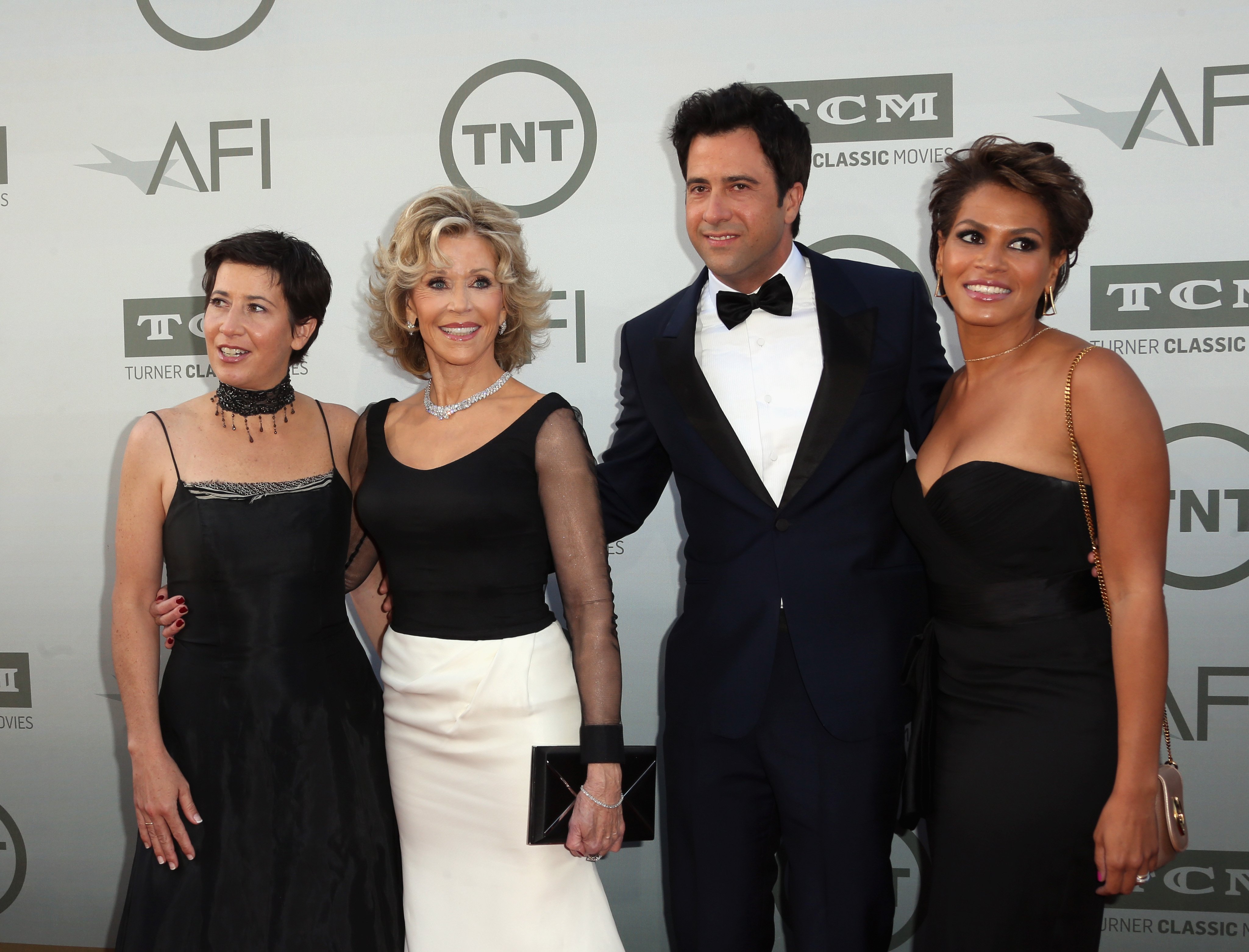 Vanessa Vadim, Honoree Jane Fonda, son Troy Garity and Simone Bent attend the 2014 AFI Life Achievement Award: A Tribute to Jane Fonda at the Dolby Theatre on June 5, 2014 in Hollywood, California | Source: Getty Images 