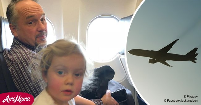 Mom with screaming kids fears being kicked off a flight until a kind stranger comes to her aid