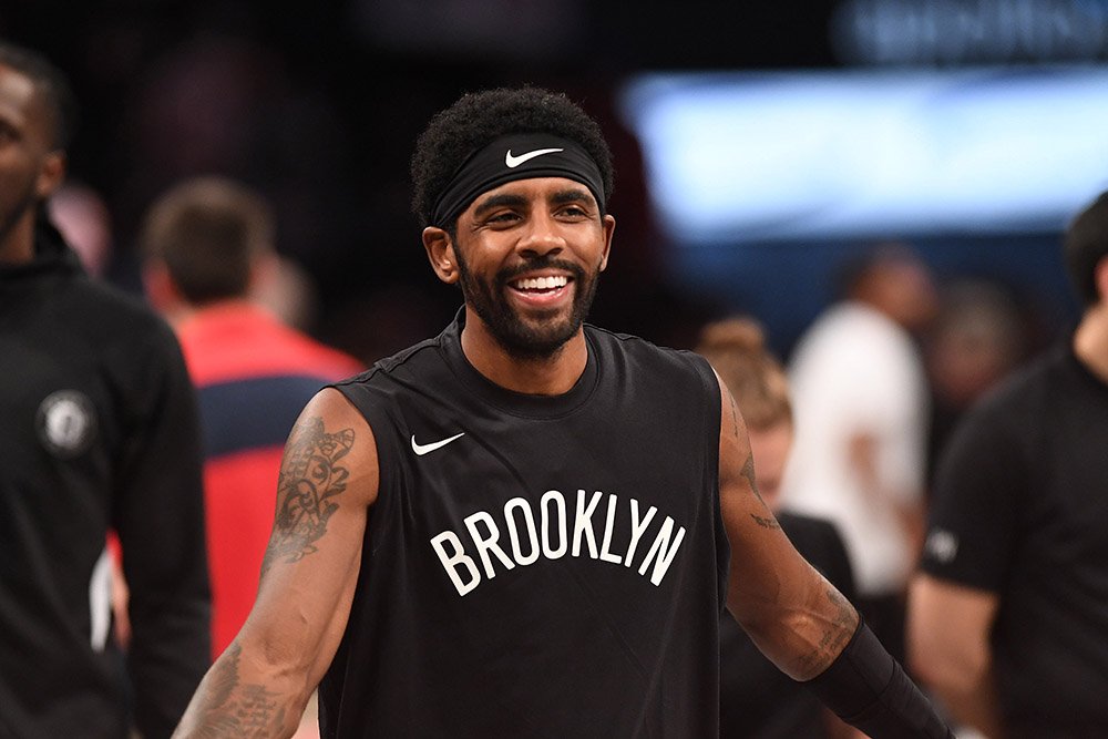 Kyrie Irving, #11 of the Brooklyn Nets warms up before the game against the New Orleans Pelicans at Barclays Center on November 04, 2019 in New York City. I Image: Getty Images. 