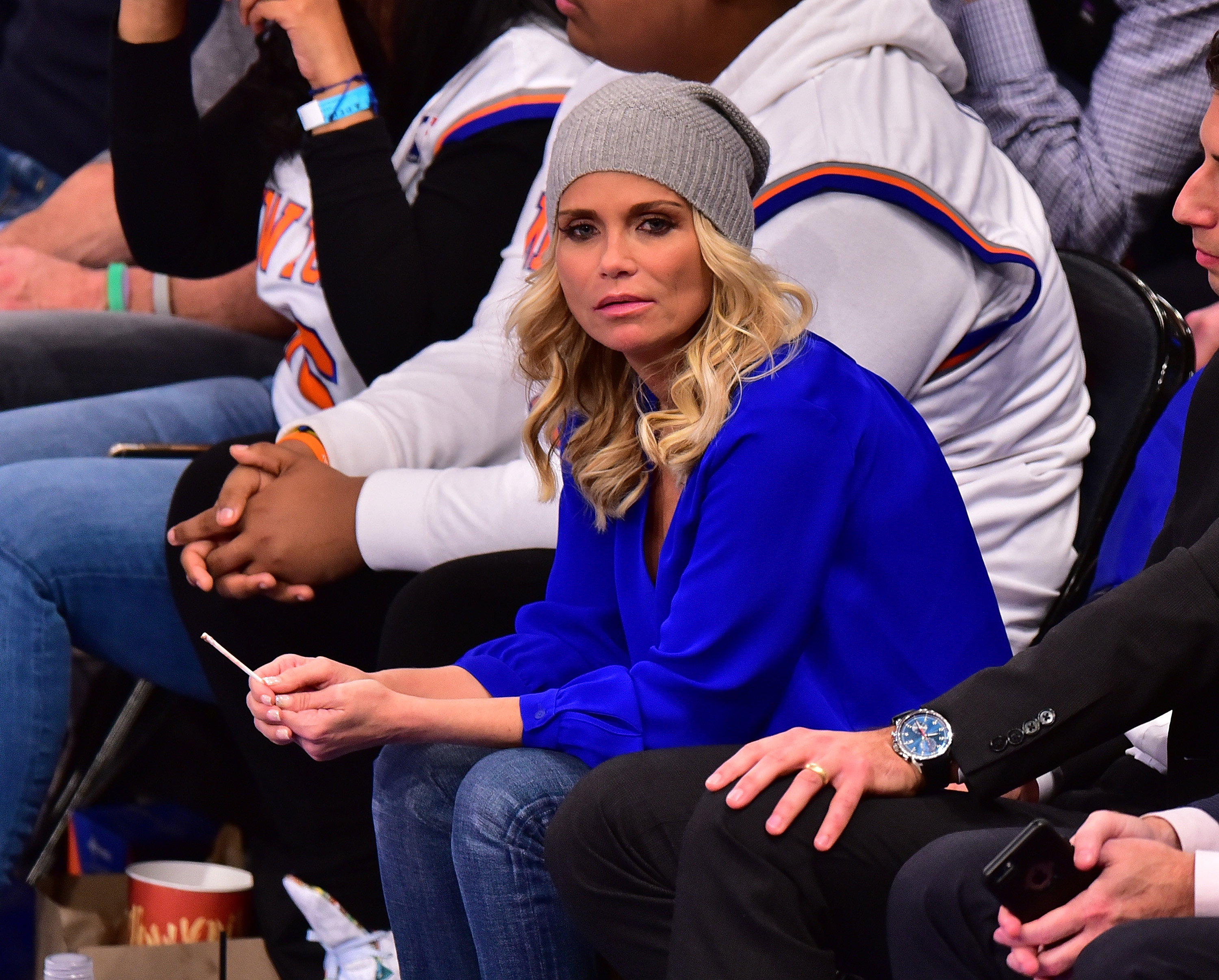 Kristin Chenoweth attends the game between the New York Knicks and the Oklahoma City Thunder at Madison Square Garden on January 26, 2016 in New York City | Source: Getty Images