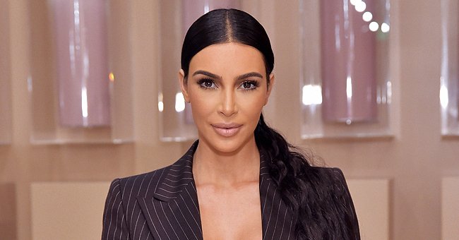 Kim Kardashian pictured at the KKW Beauty Pop-Up at South Coast Plaza, 2018, California. | Photo: Getty Images