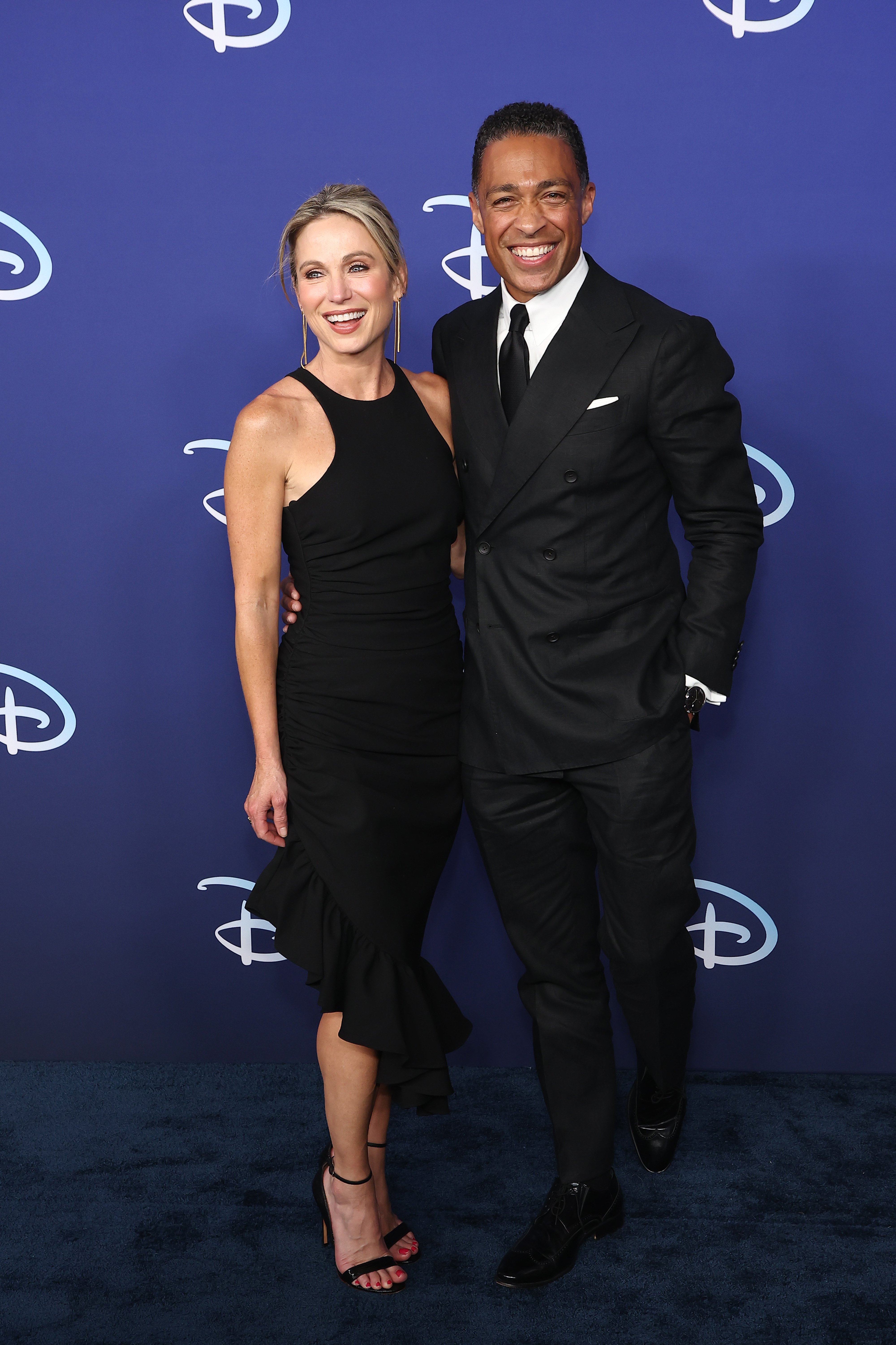 Amy Robach and TJ Holmes at the 2022 ABC Disney Upfront on May 17, 2022, in New York City | Source: Getty Images